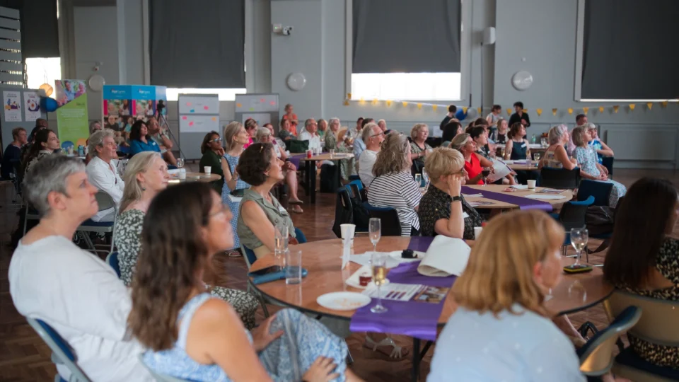Delegates seated in the hall during the anniversary programme