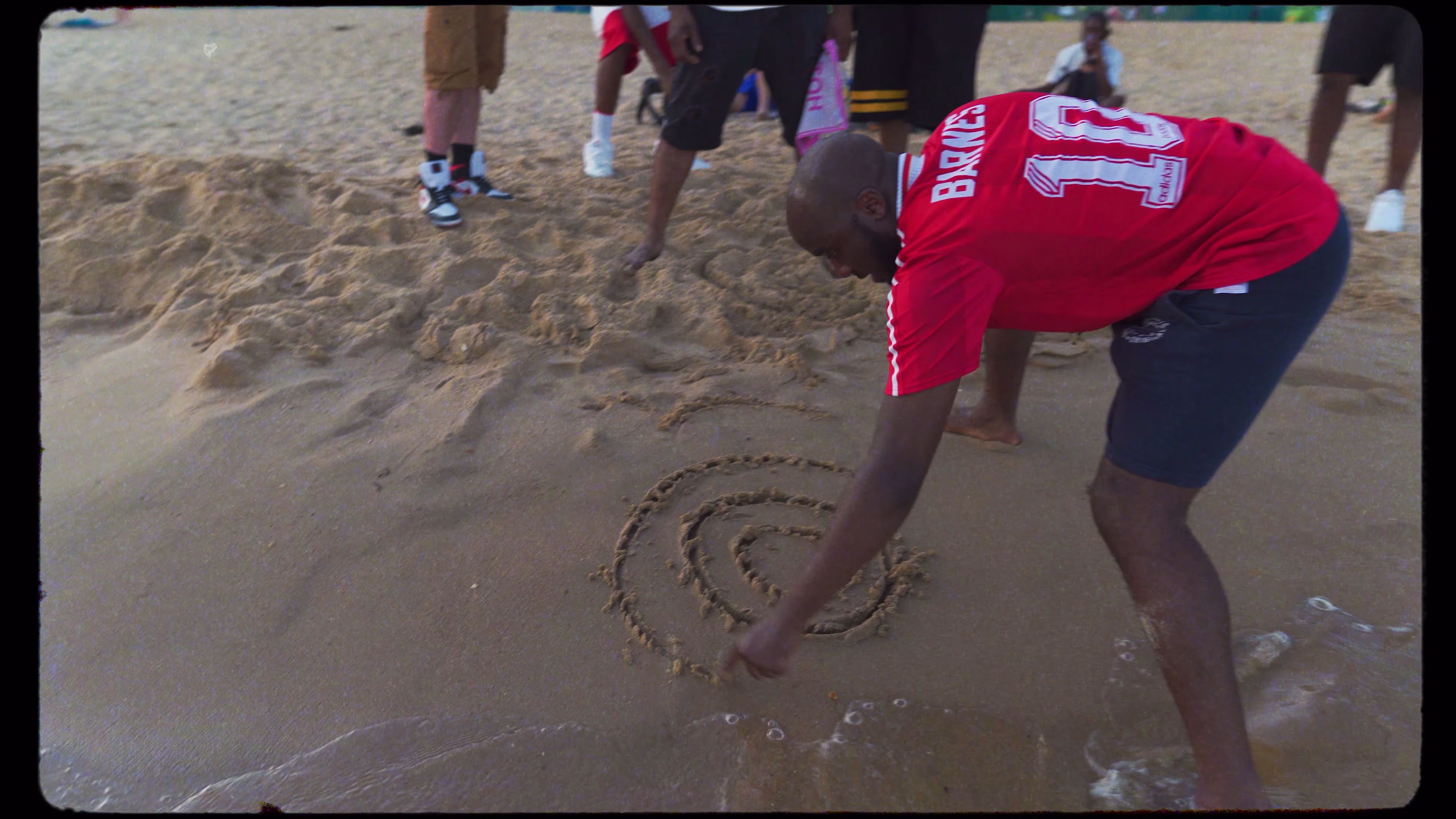 New Guardz member marking 30 Degrees in the sand