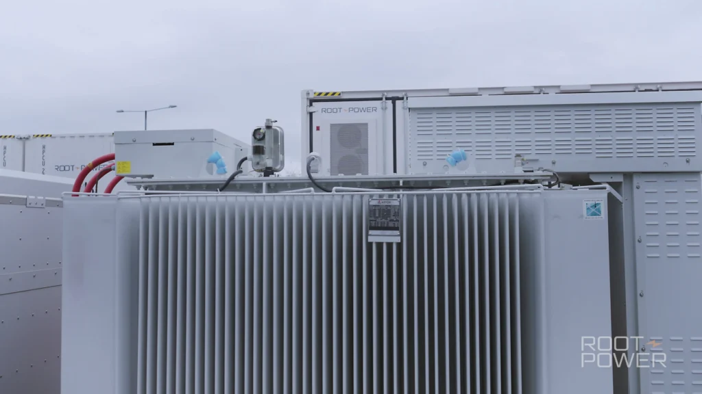 Electrical equipment within the Coryton battery energy storage site