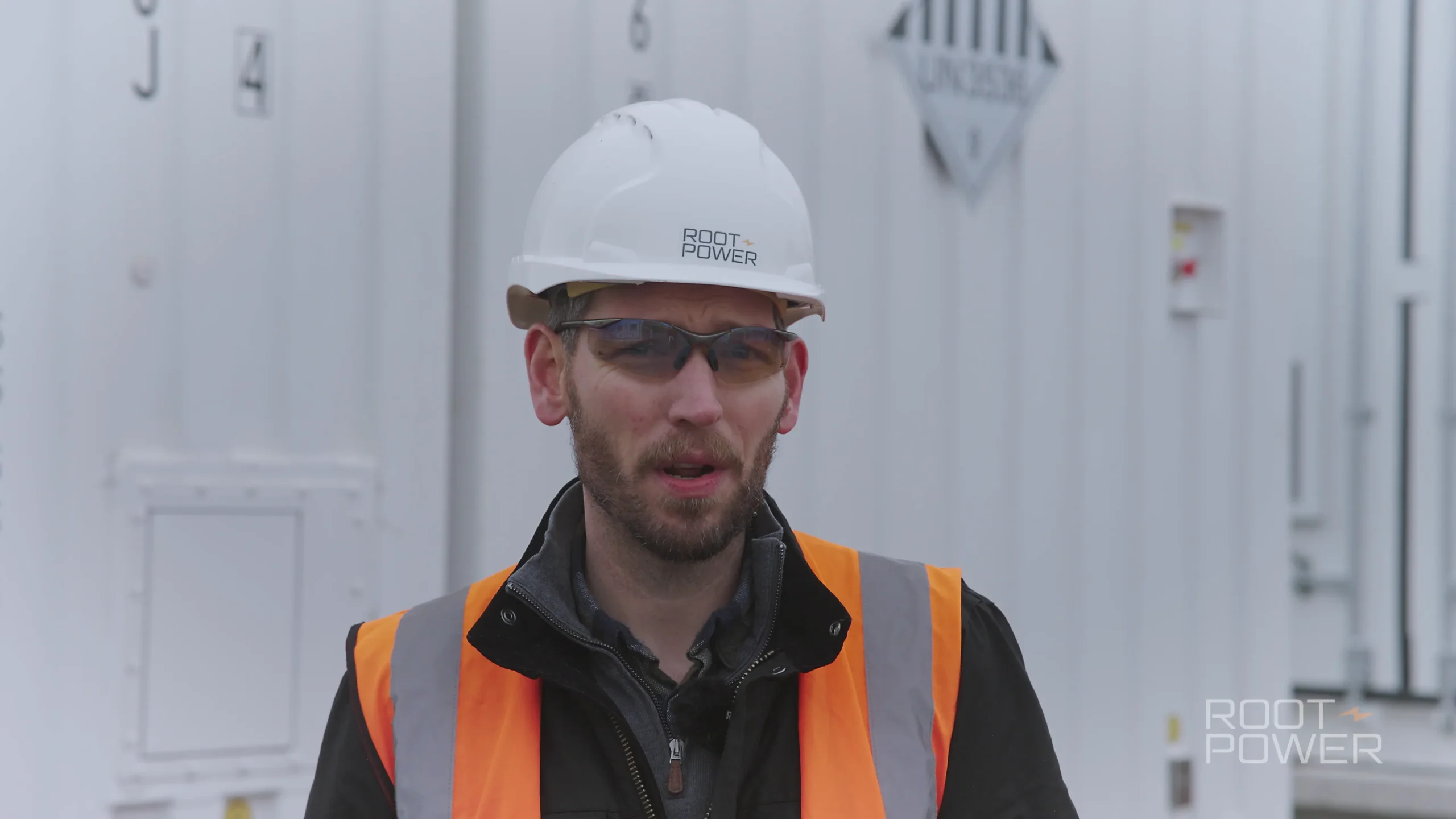 Root-Power Coryton BESS project filmed during construction