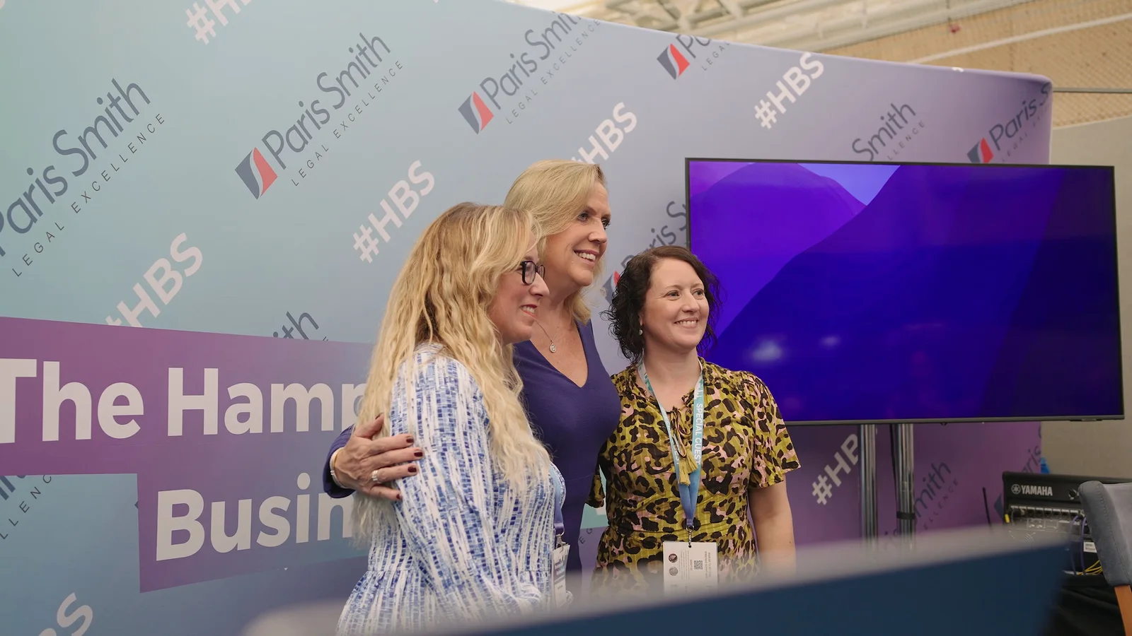 Presenters on the event stage at the Hampshire Business Show