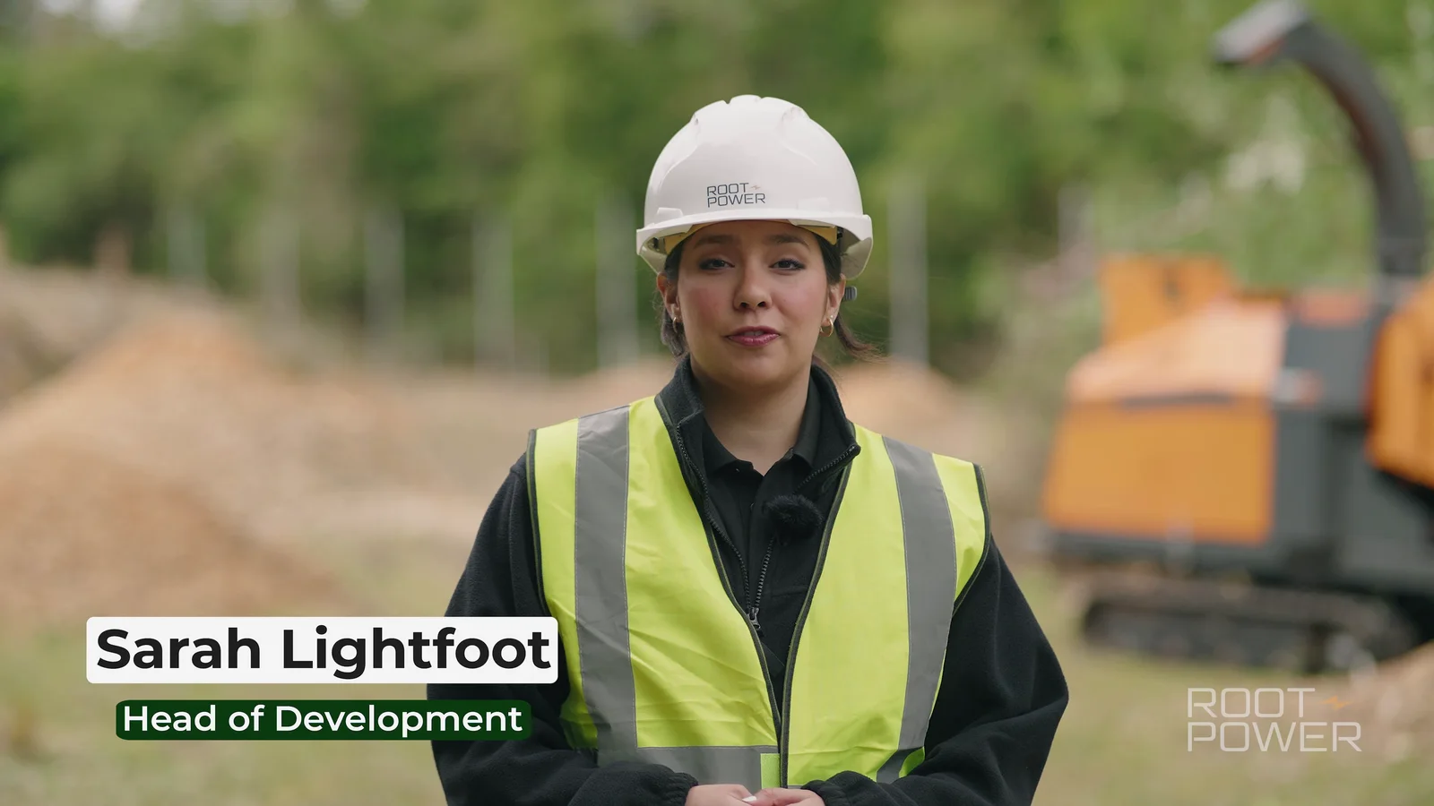Sarah Lightfoot presenting at the Root-Power Tillingdown site