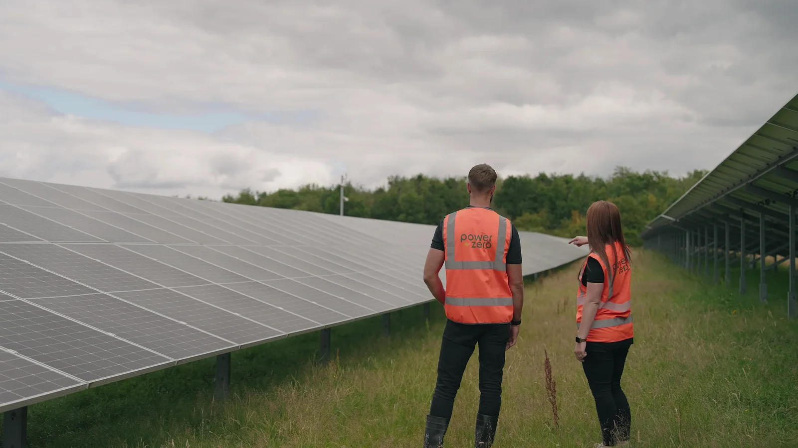 Project team discussing the solar installation at Denby Pottery