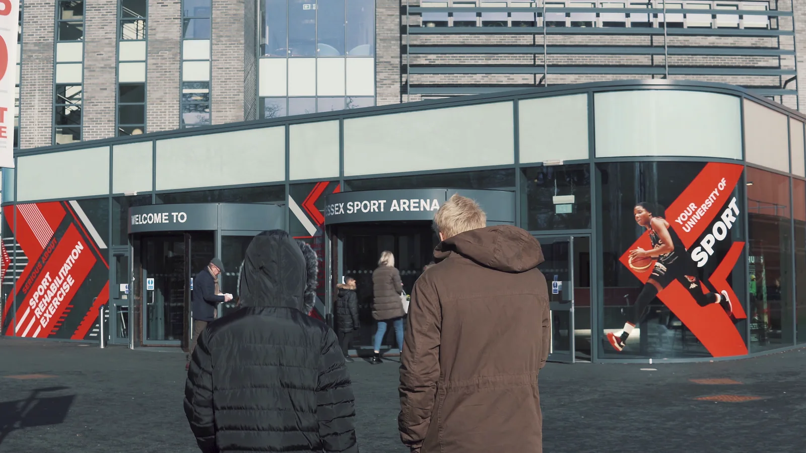 Visitors arriving for an Essex Rebels basketball match day