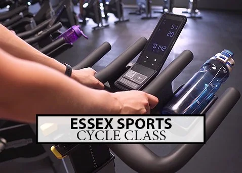 Indoor cycle class filmed for Essex Sport