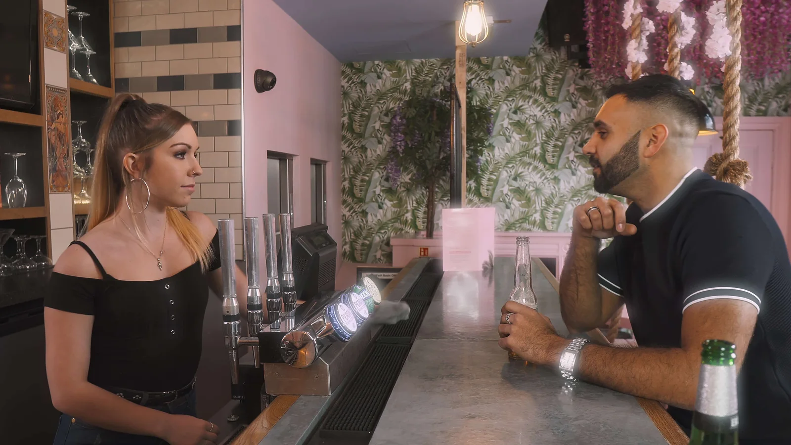 Jake Aldridge performing in the Partners in Crime music video