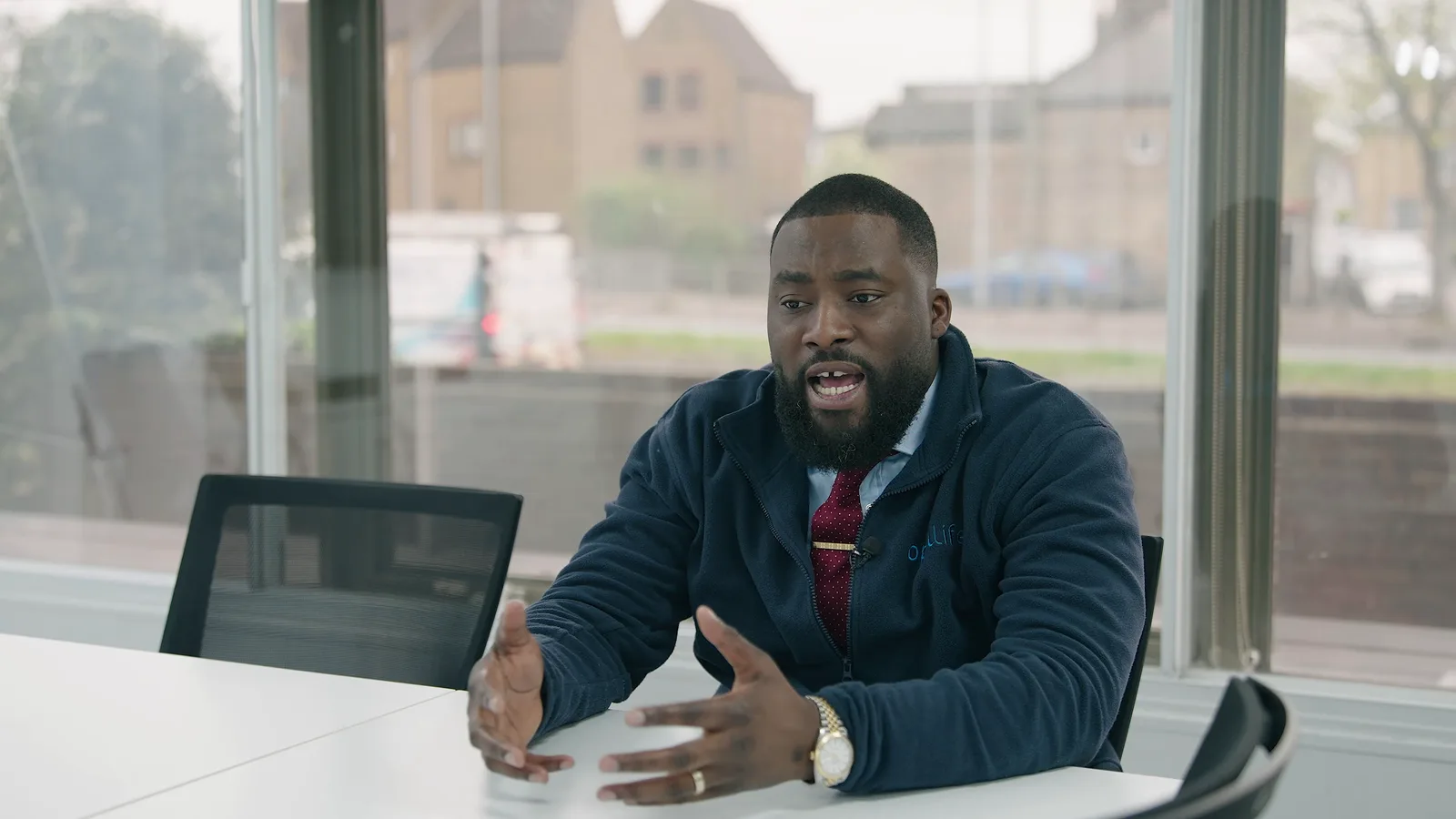 Henry Dankwa speaking during the Opul Life interview in Chelmsford
