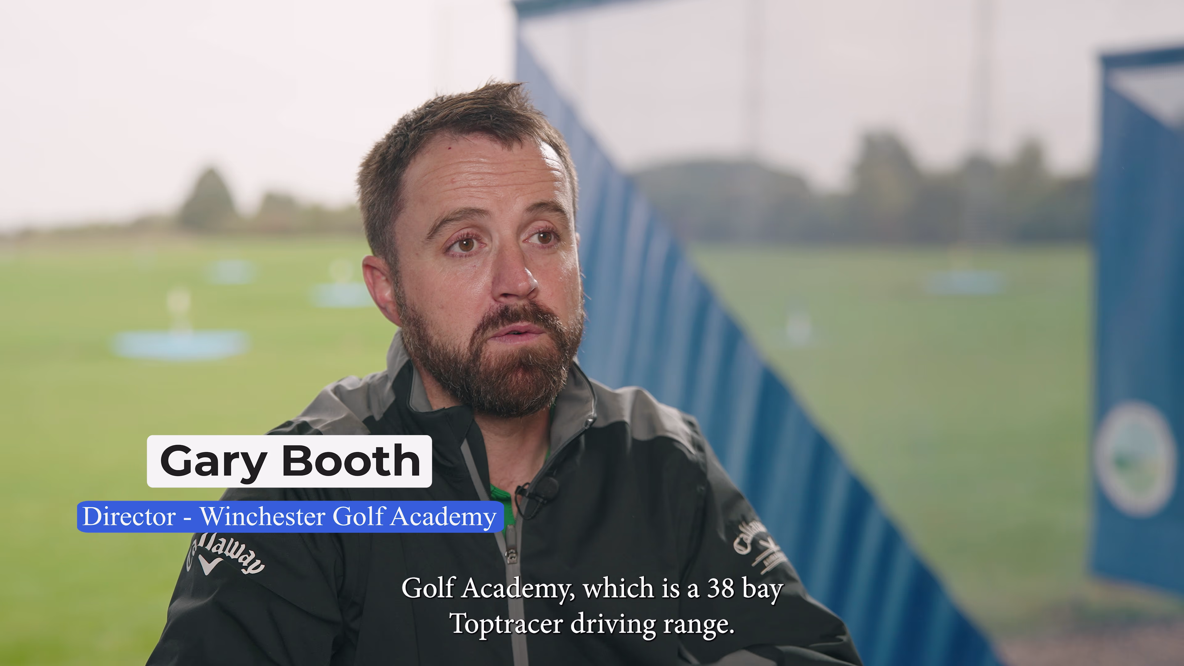 Gary Booth, director of Winchester Golf Academy, in the Chrome Telecoms customer interview