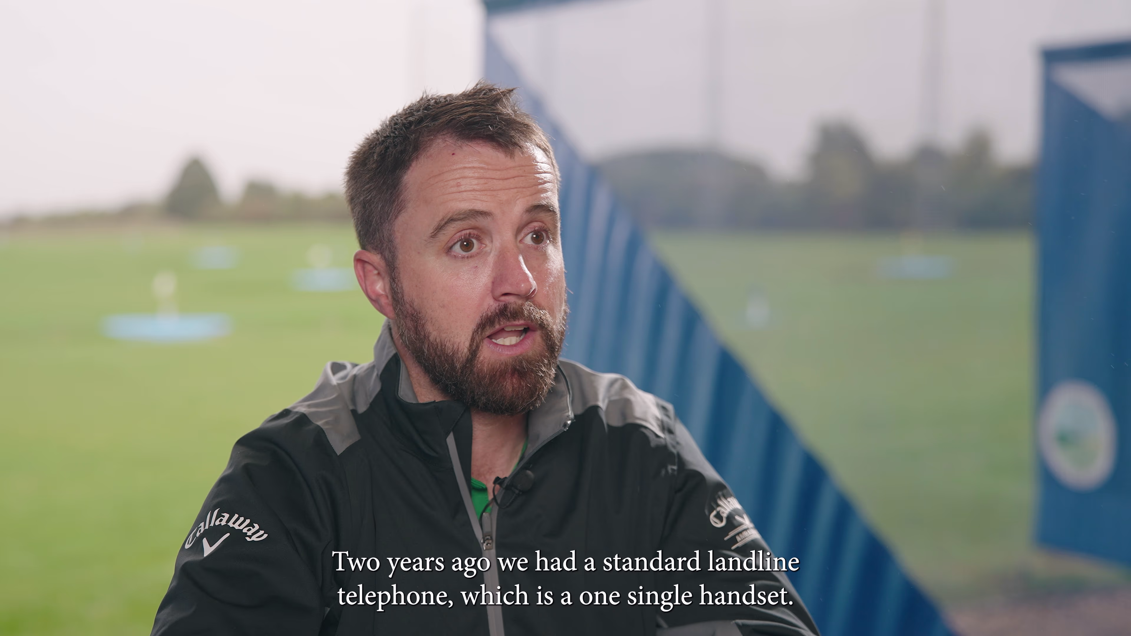 Interview with Gary Booth with the Winchester golf range in the background