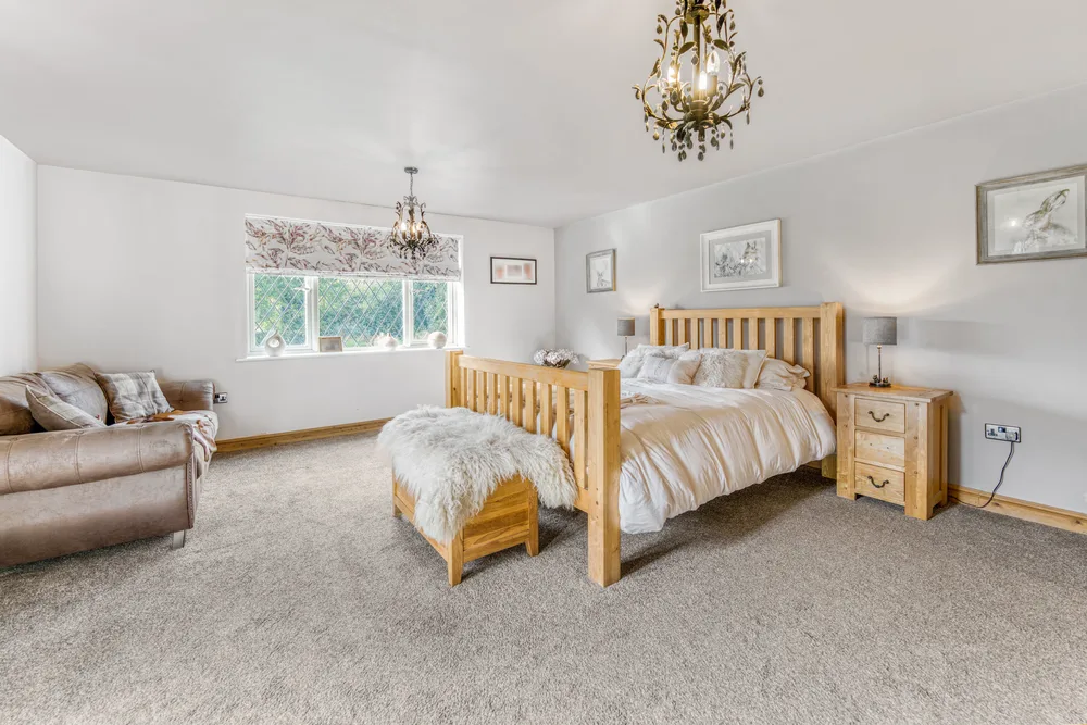 Bedroom with timber furniture — Vancouver, Brockley