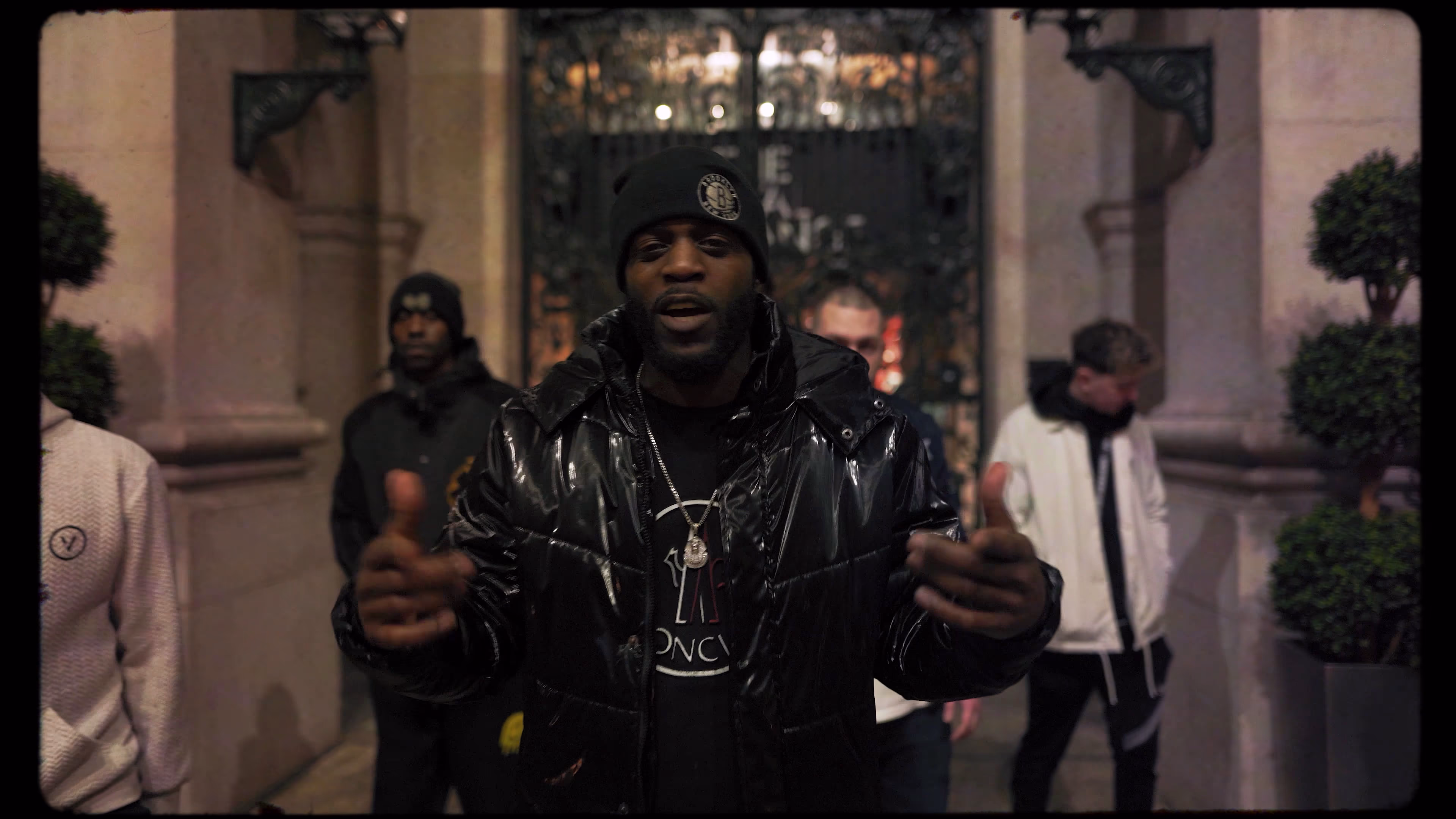 New Guardz group performance in a London stone doorway