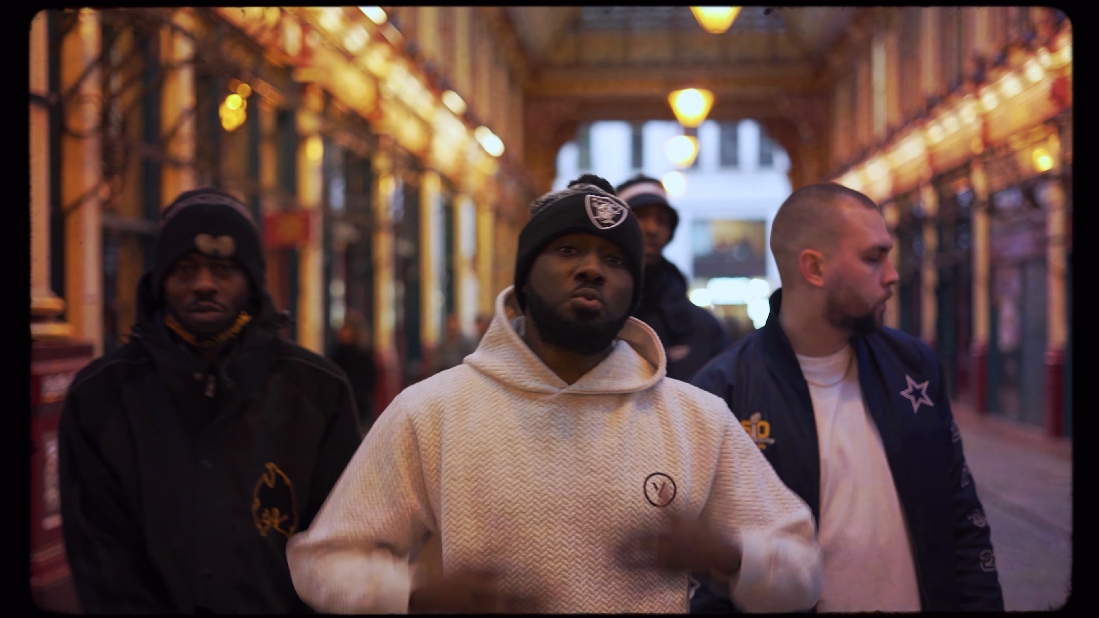 New Guardz performing beneath the glass roof of Leadenhall Market