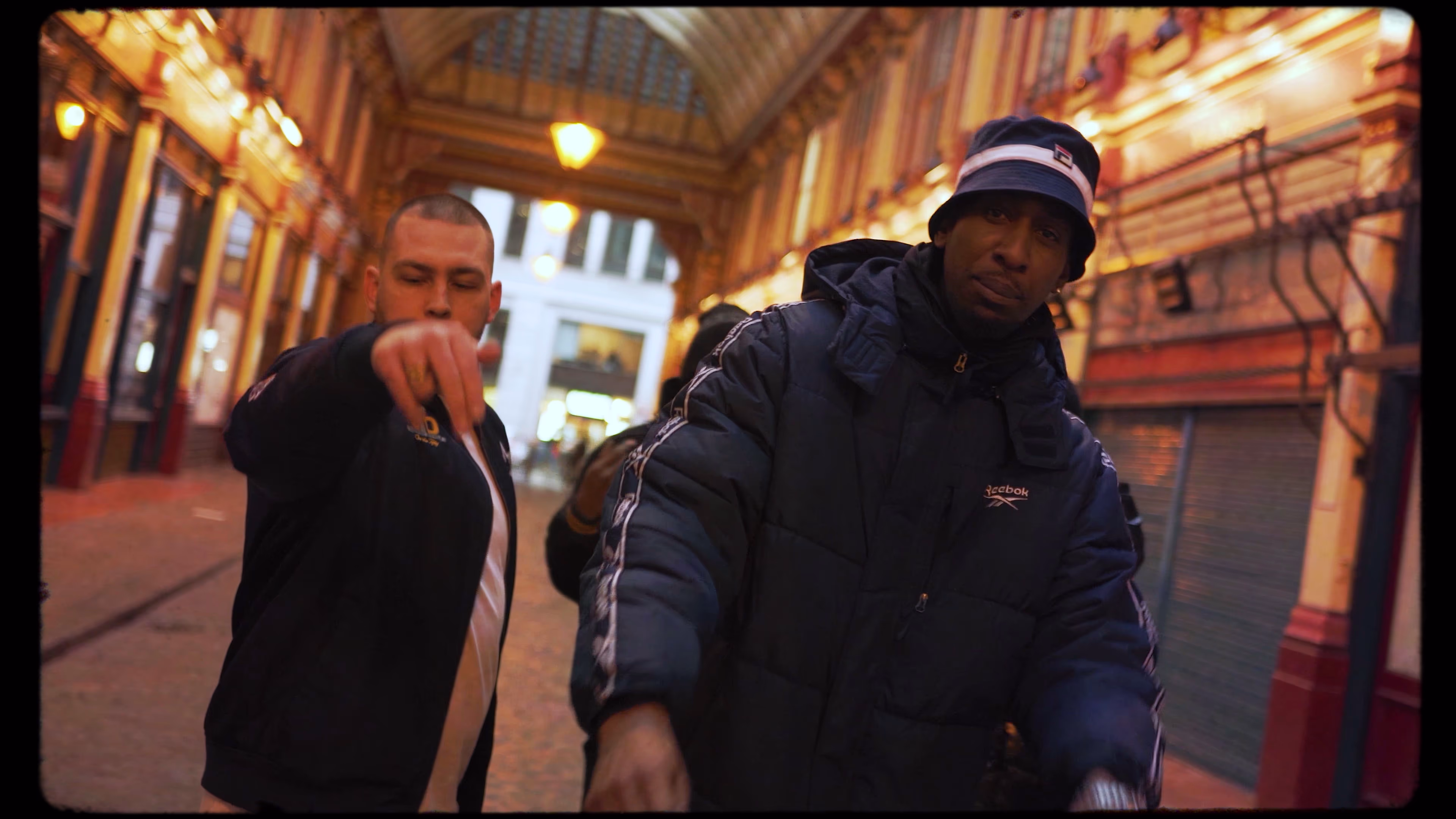 Tilted handheld composition with two New Guardz performers