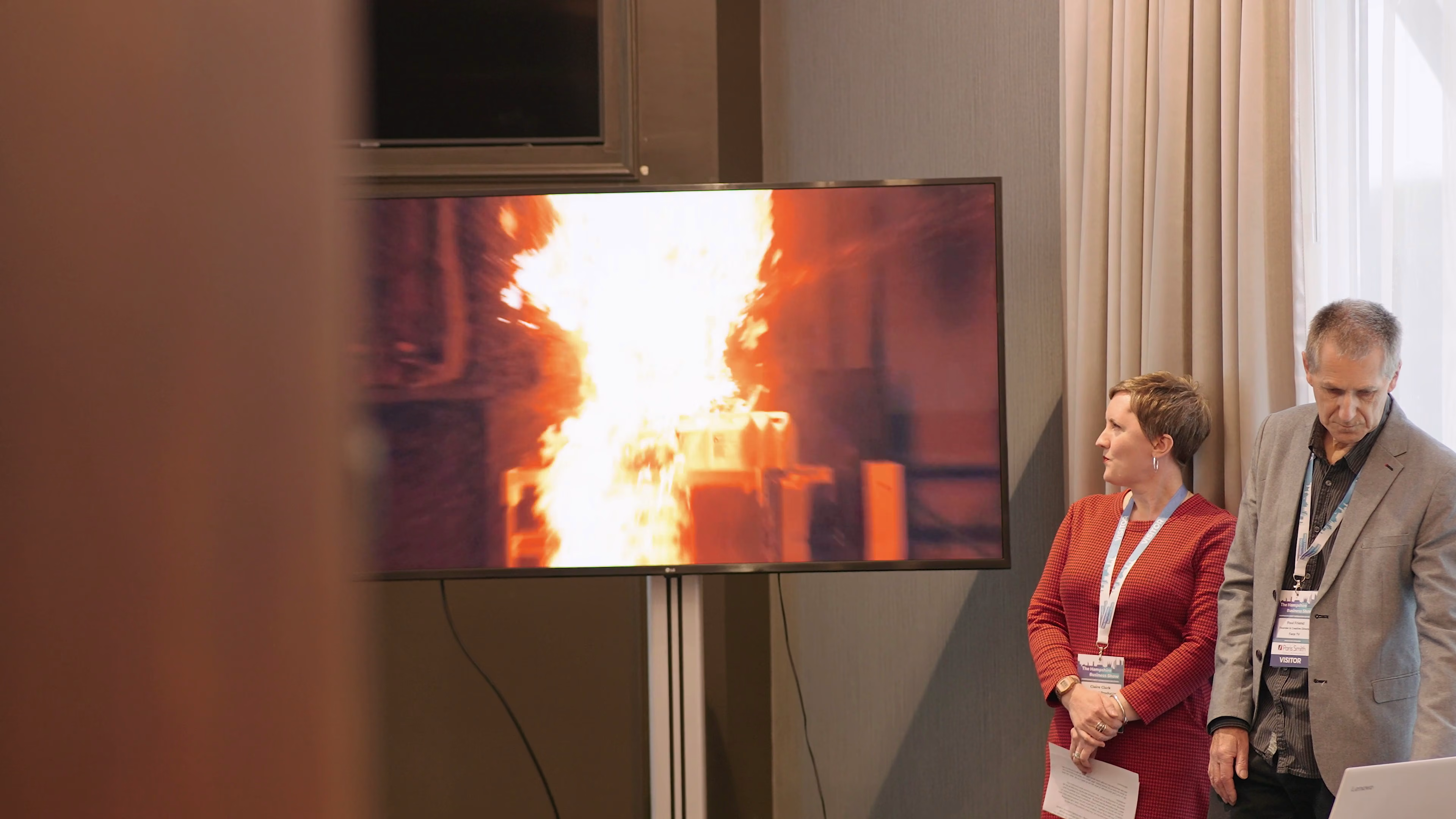 Seminar presentation and audience at Hampshire Business Show