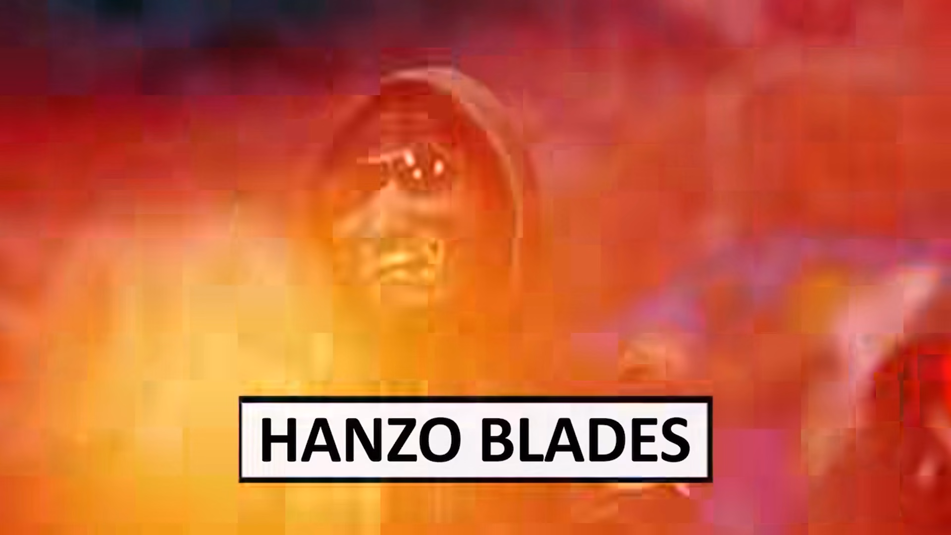 Layered red and orange edit treatment from the Hanzo Blades music video