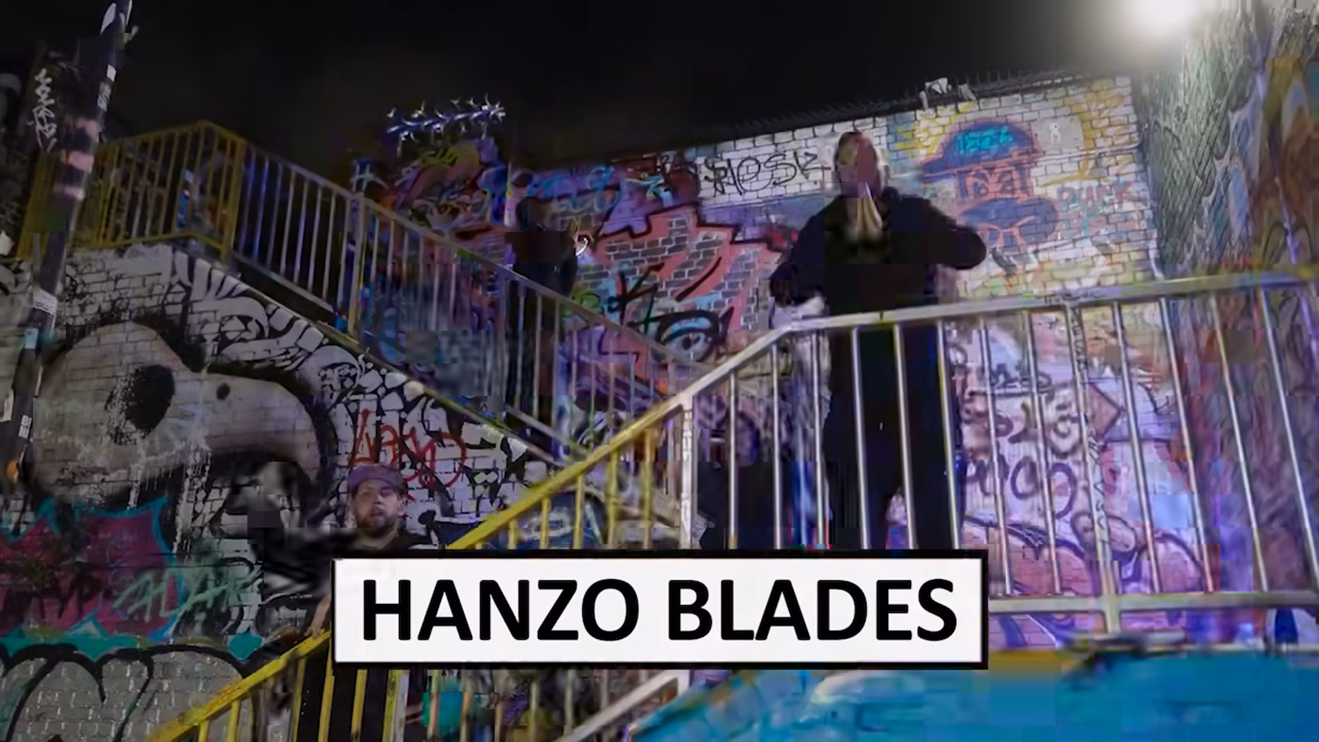 Elevated performance on the Graffiti Tunnel staircase