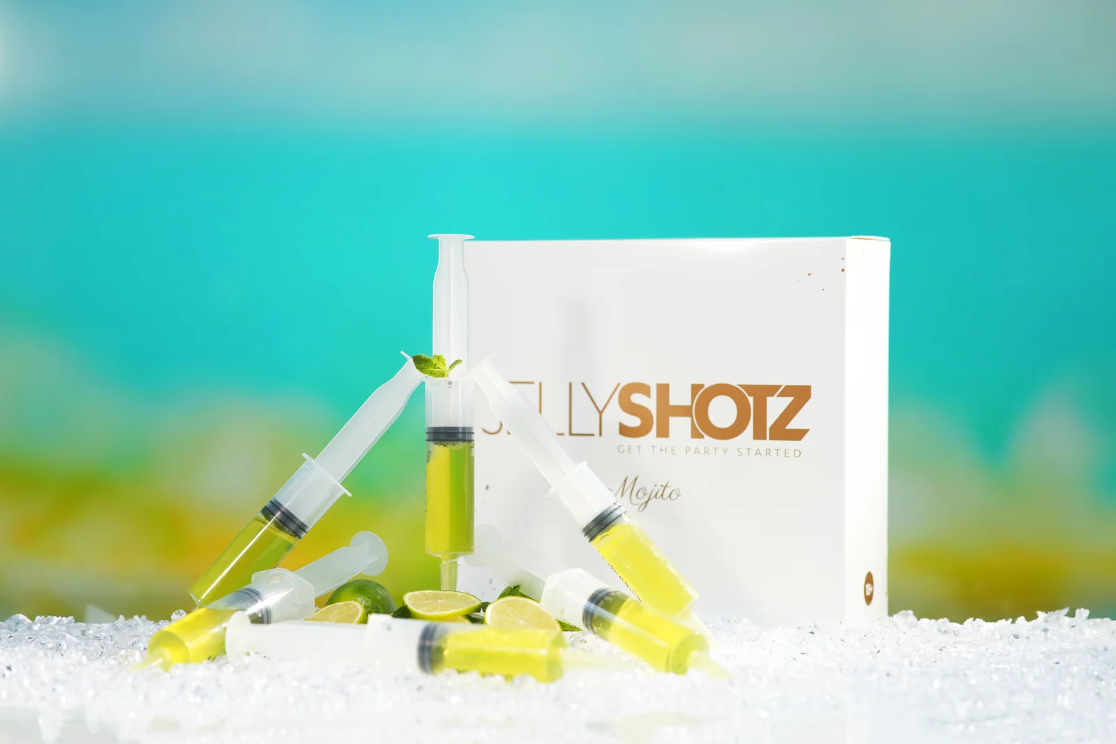 Jellyshotz Mojito wedding-range product arrangement