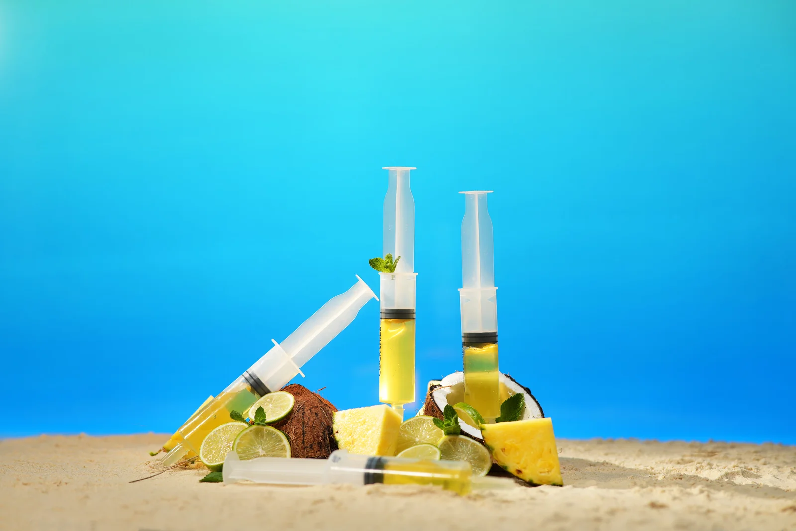Jellyshotz Piña Colada wedding-range product arrangement