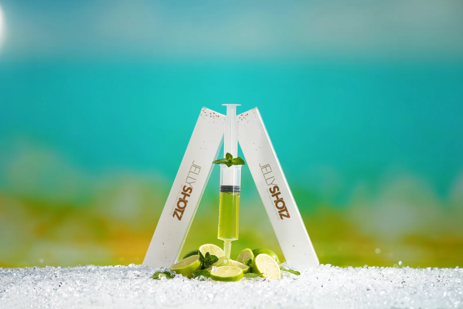 Jellyshotz Mojito wedding-range product arrangement