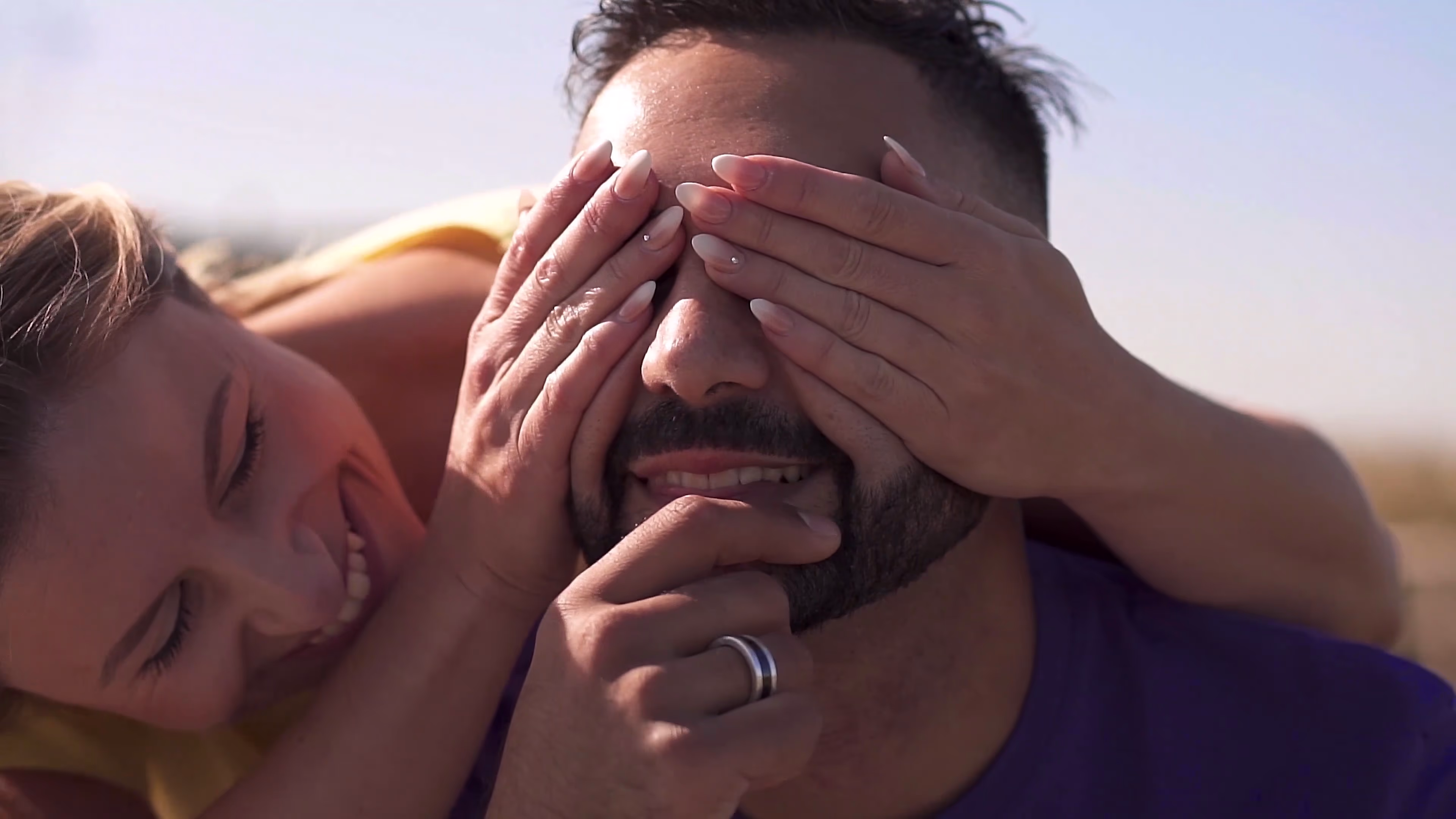 Jake and Lisa together as their relationship begins