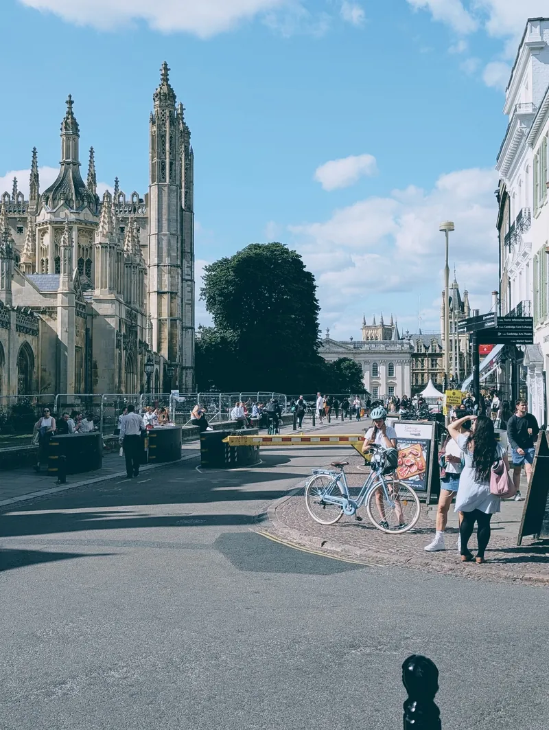 Street scene near King’s College in Cambridge