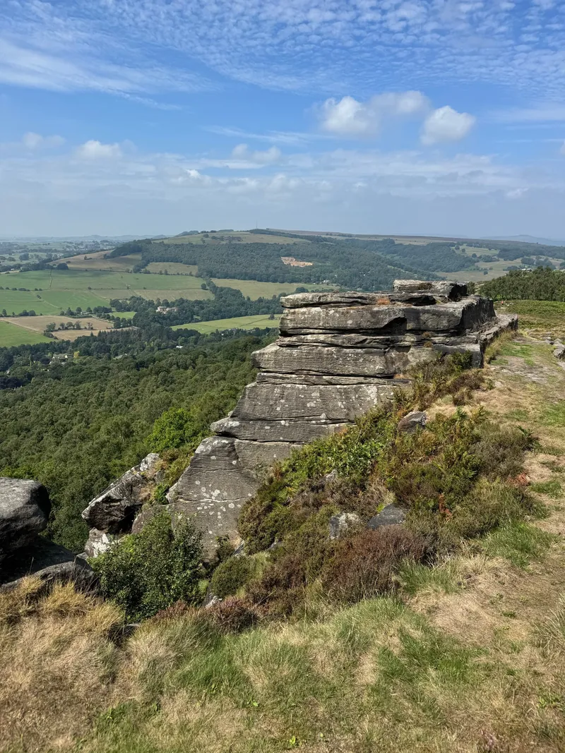 Stanage Edge in the Derbyshire Peak District