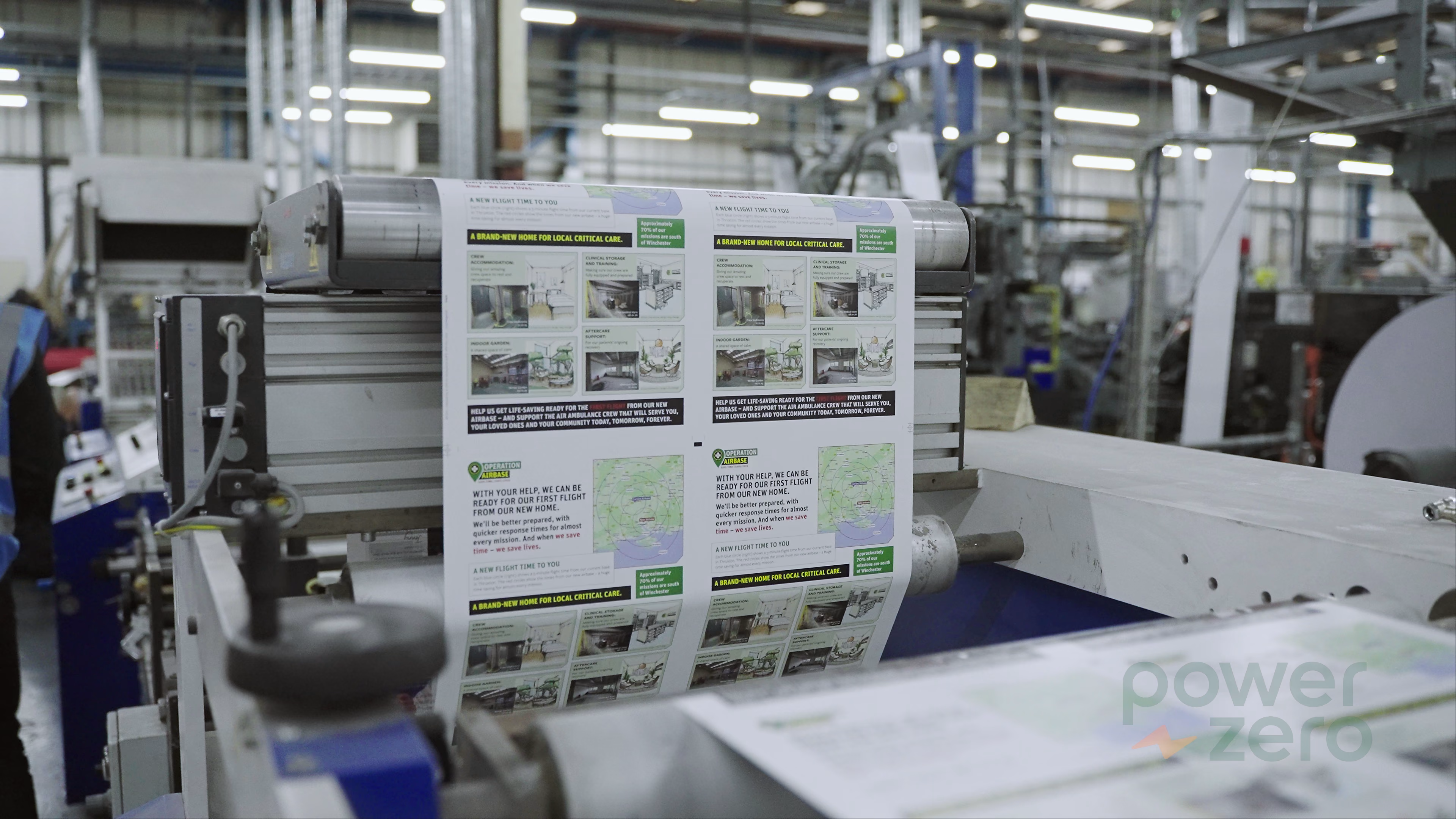Printed communication material moving through the Telford plant