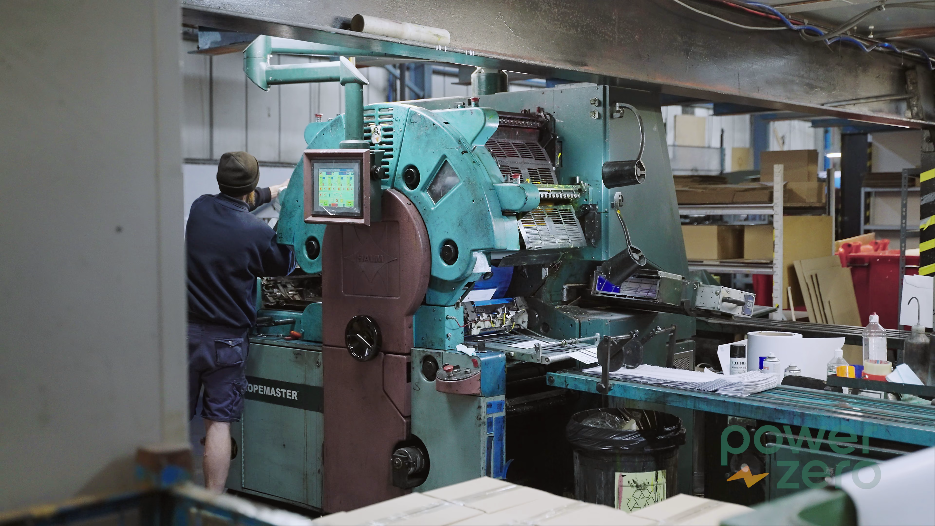 Mail Solutions staff operating manufacturing machinery