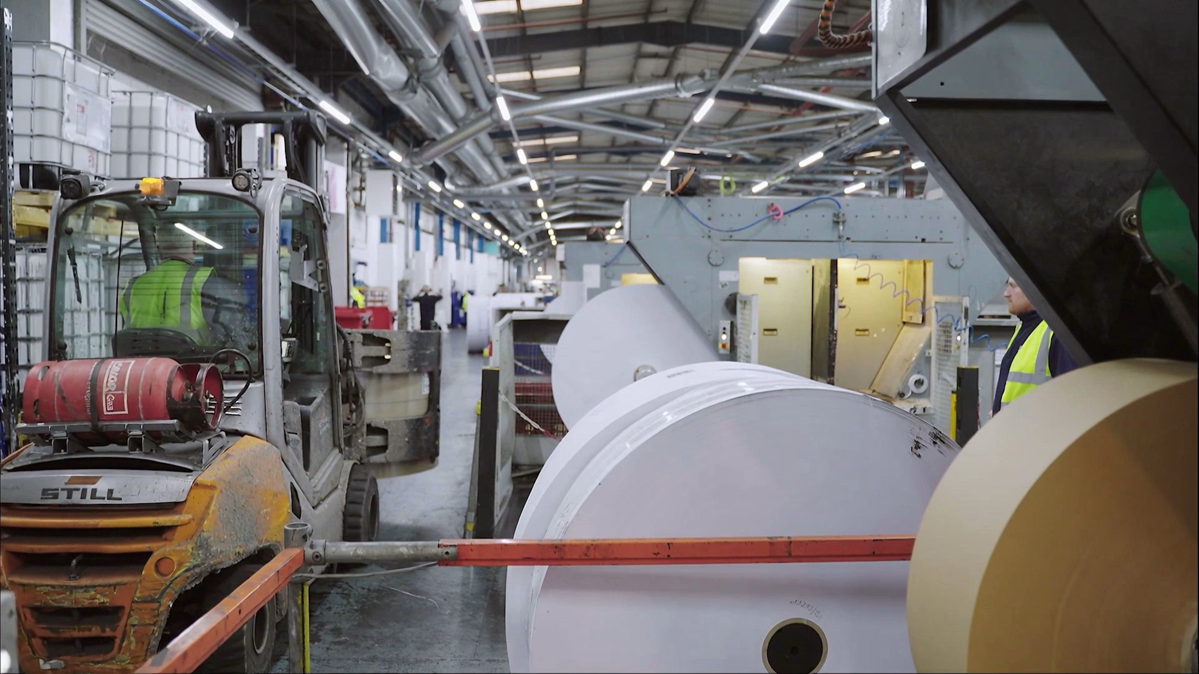 Paper and print manufacturing materials inside Mail Solutions
