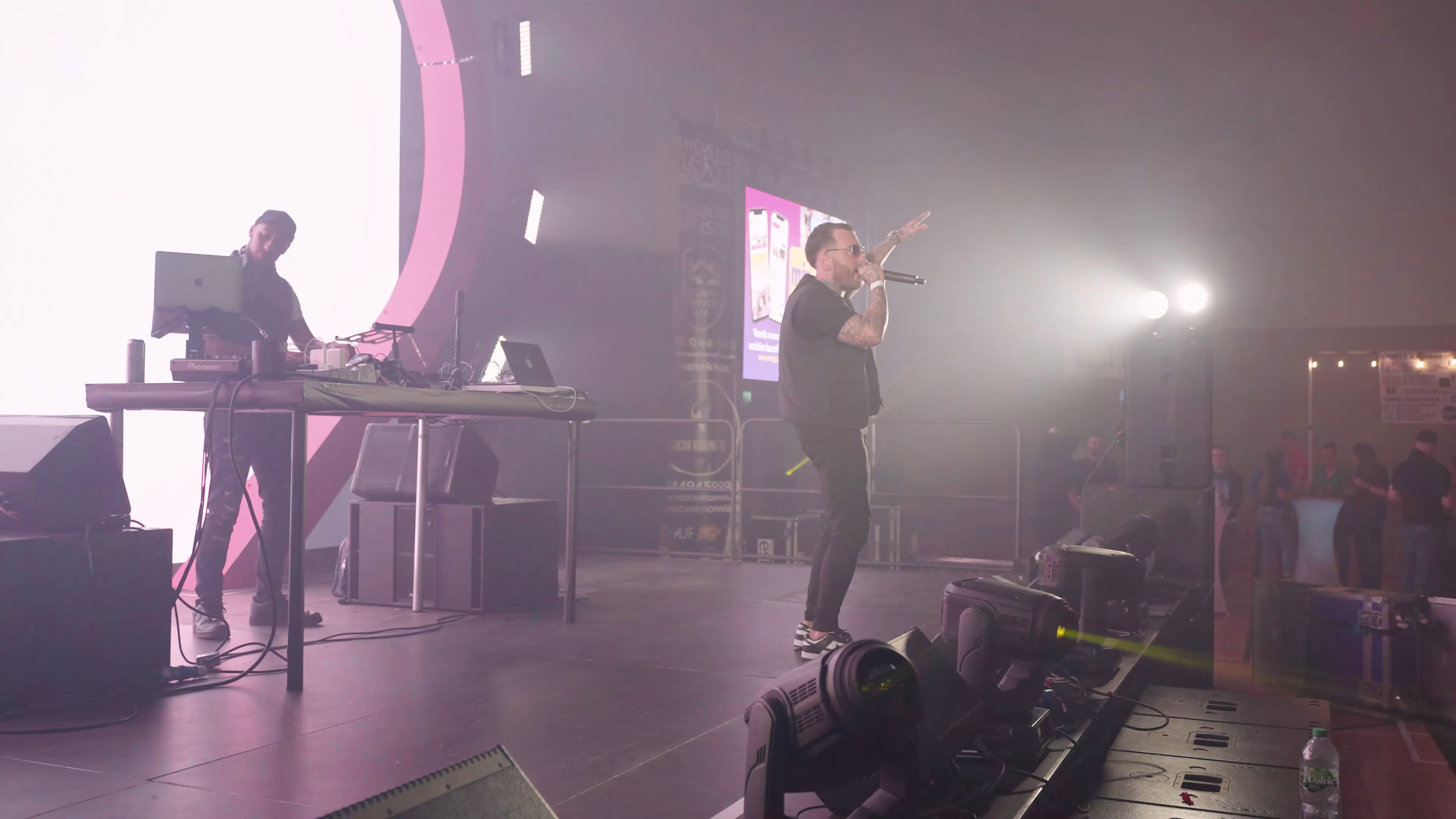 Maxy Boy and DJ filmed on the Show Me Love stage