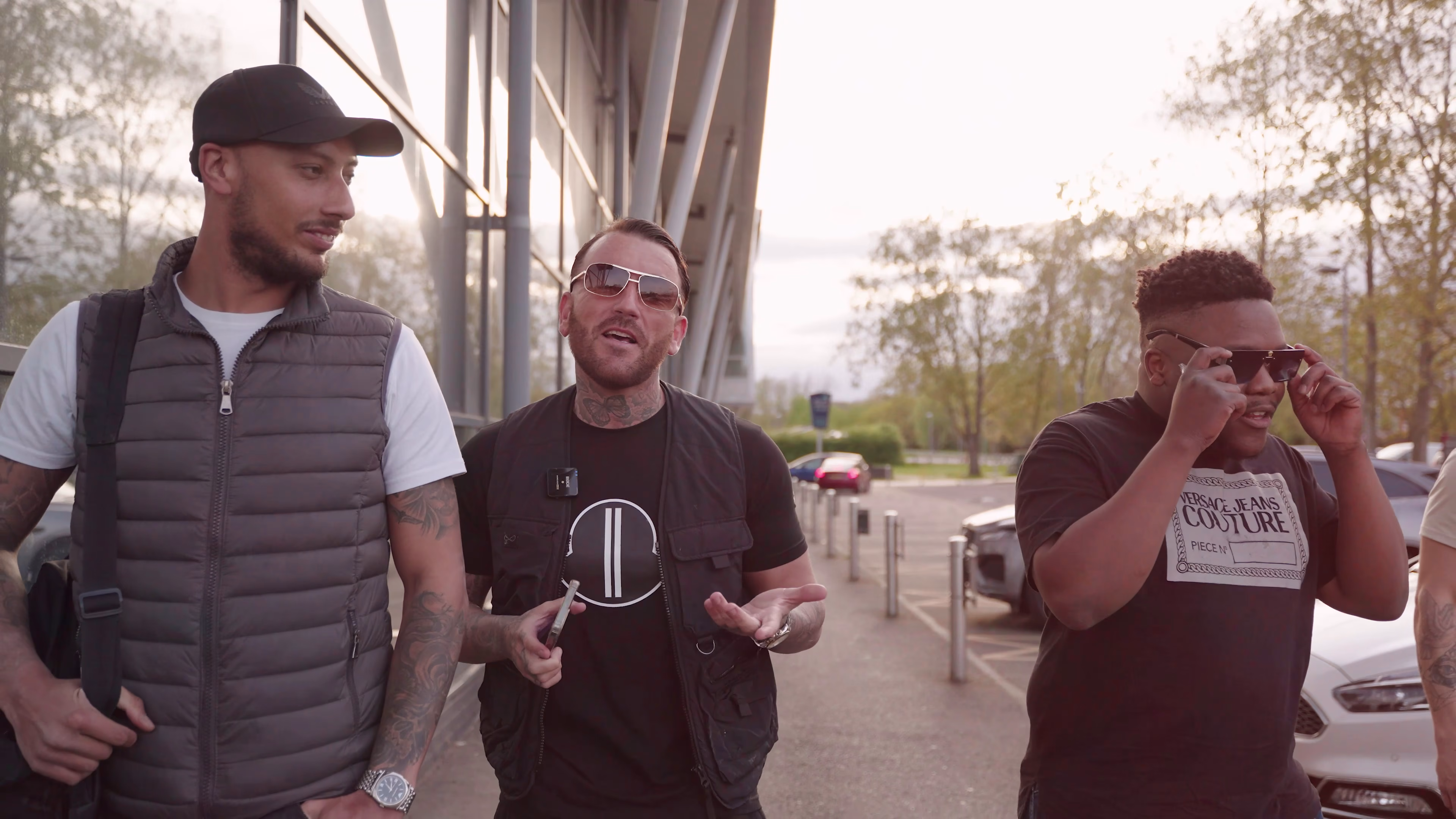 Maxy Boy arriving at the Basildon venue before filming his live performance vlog