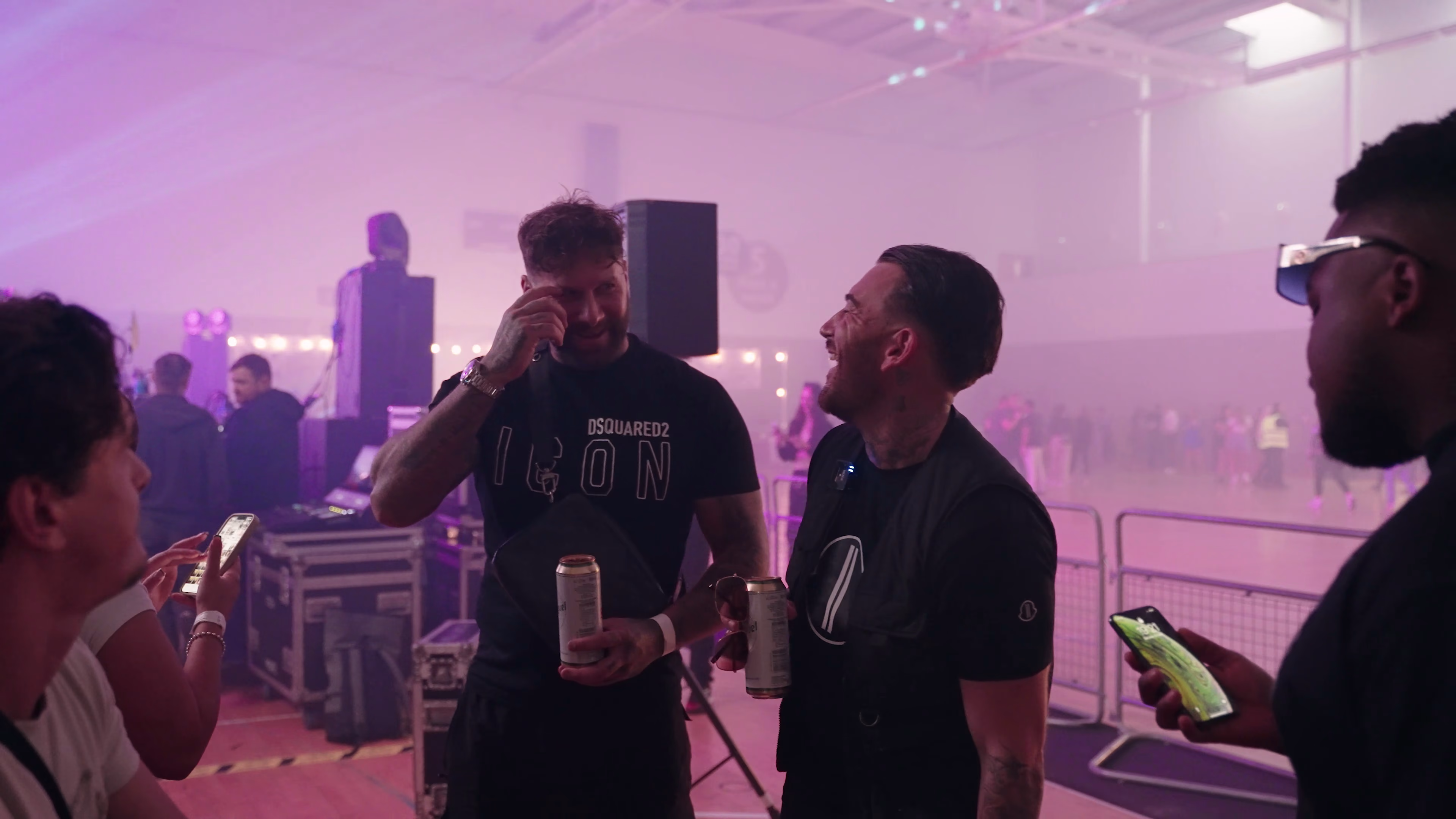Backstage conversation during the Maxy Boy vlog production