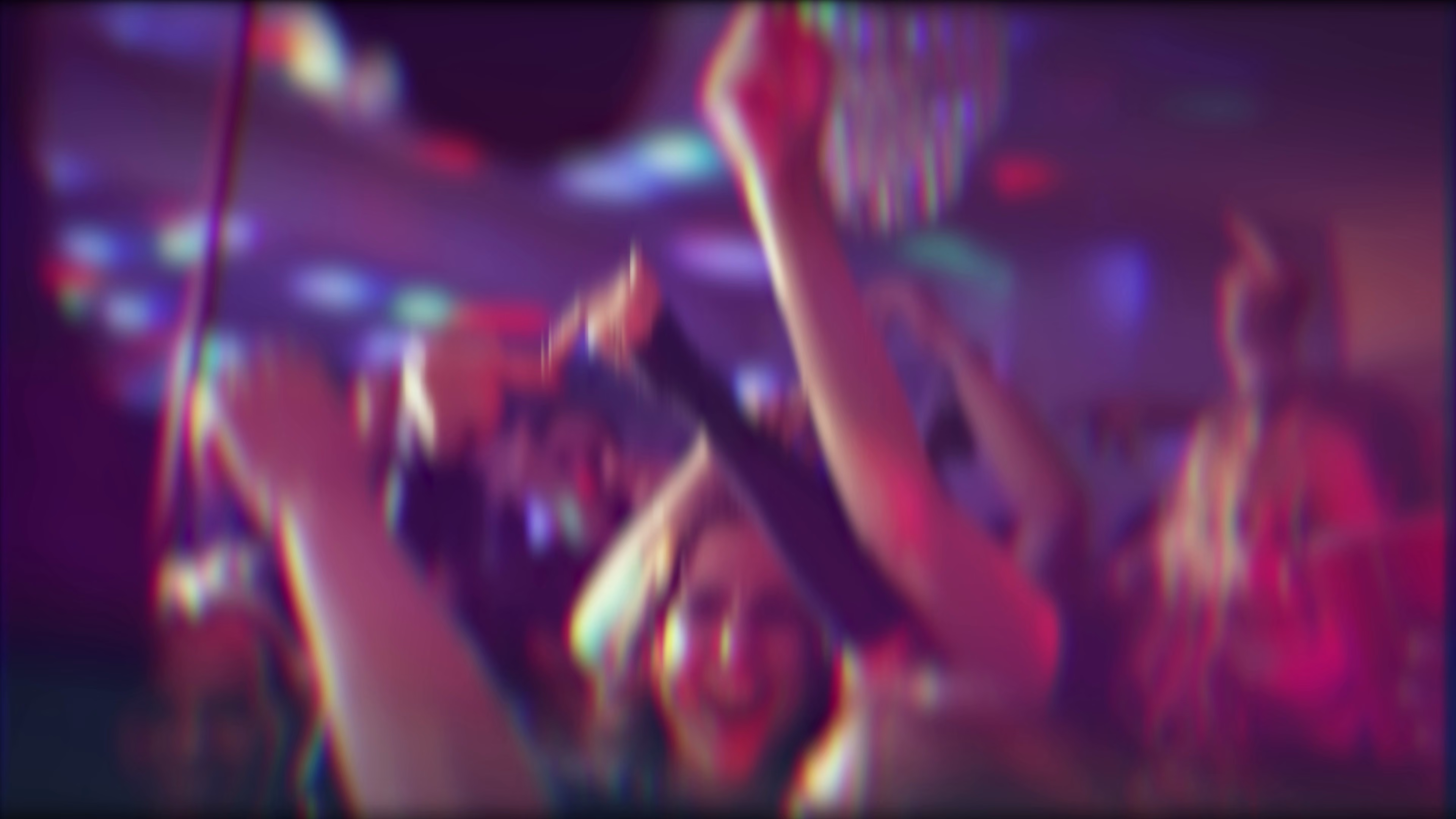 Hands and crowd reactions during the flat-party performance