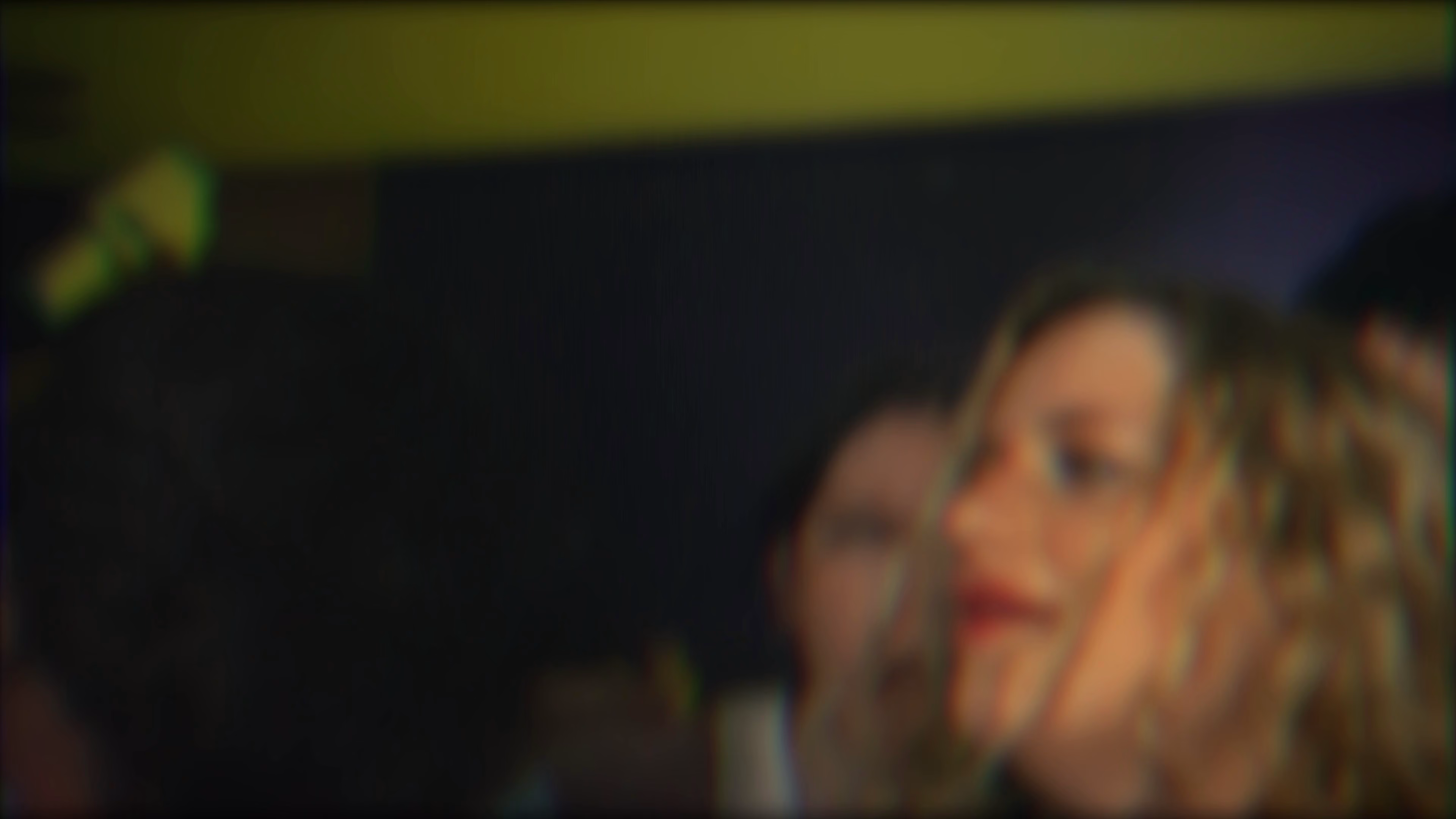 Close audience reaction filmed at the Mystery Man party