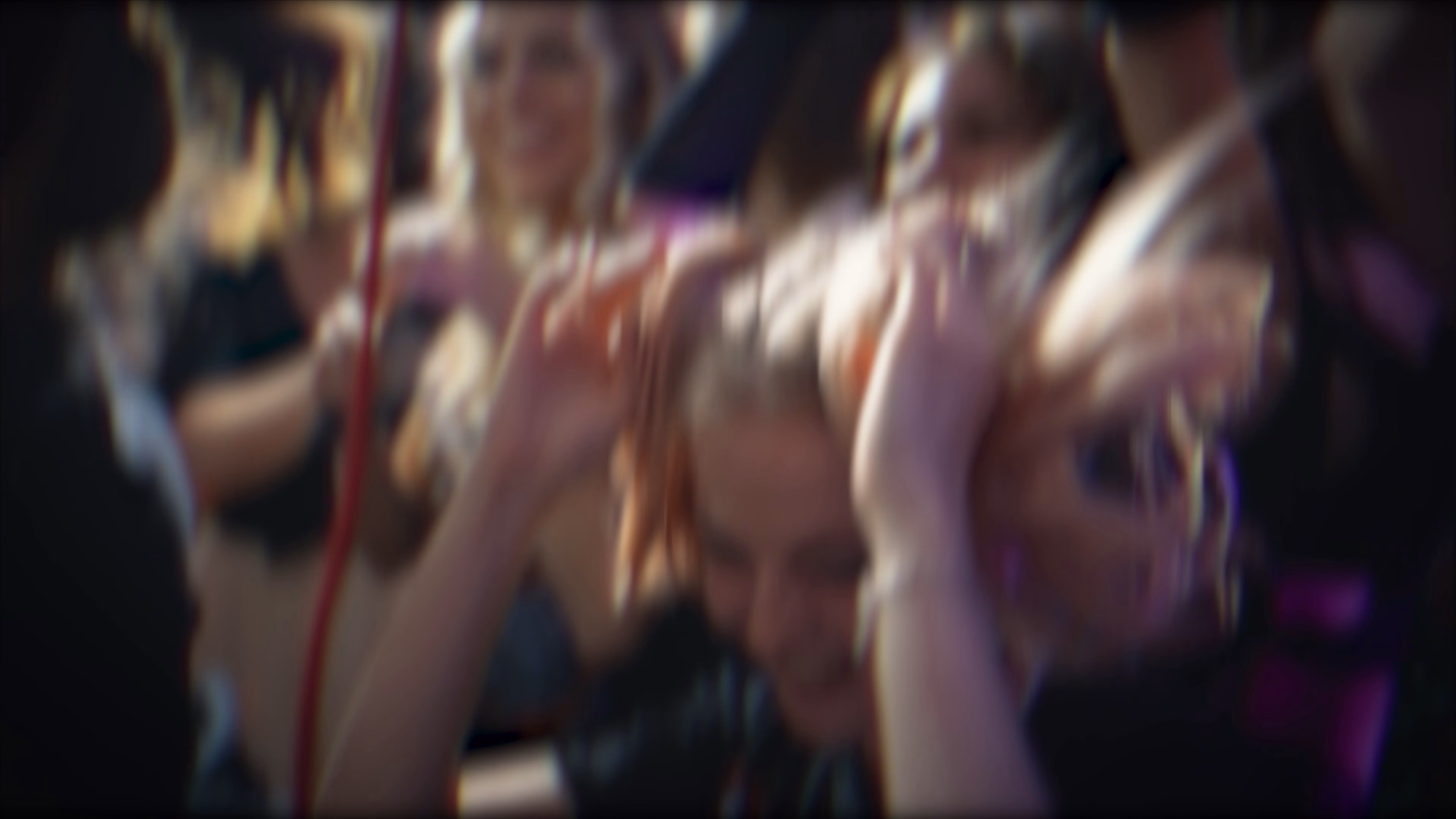 Guests watching the performance inside the flat