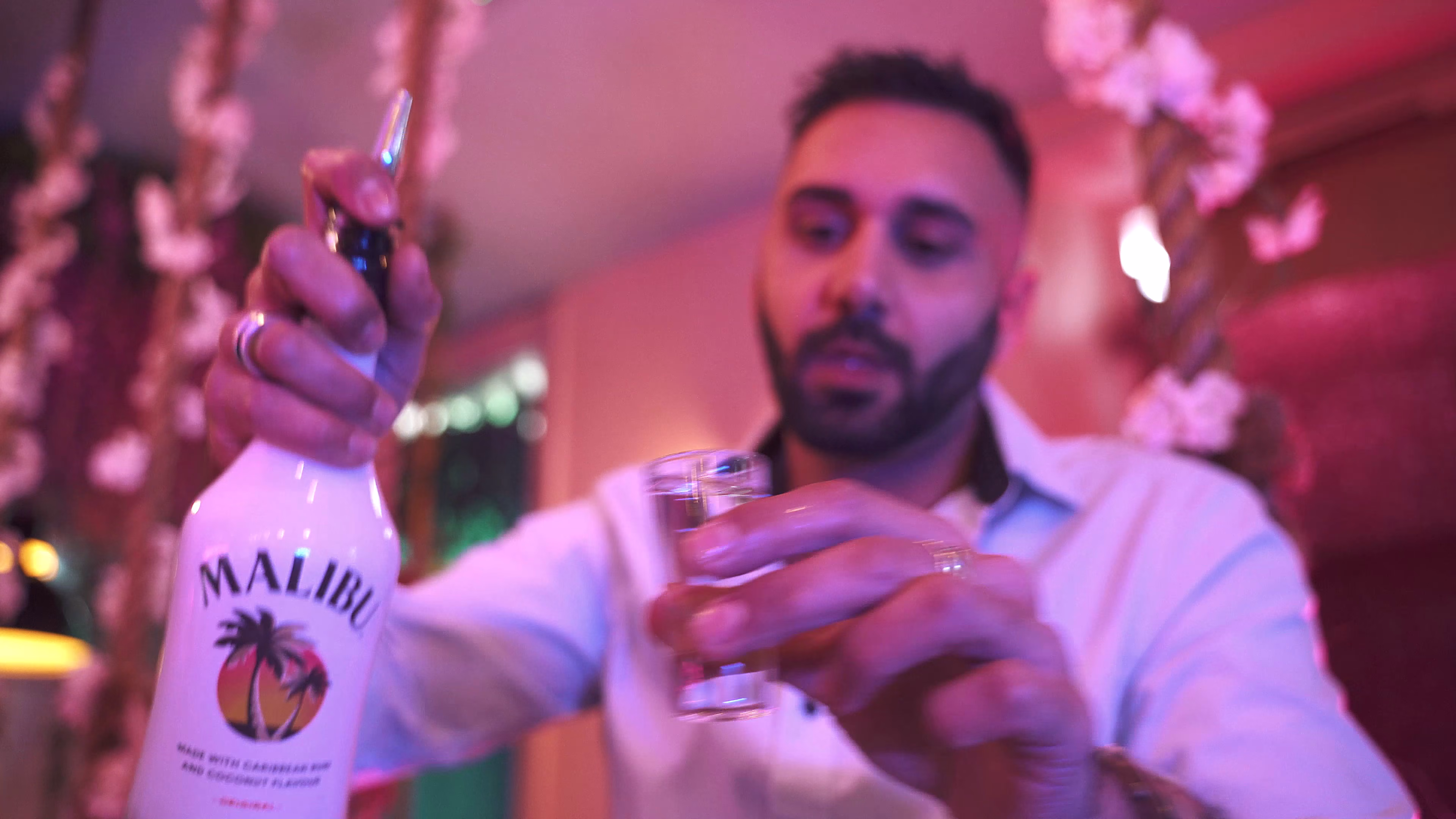 Cocktail detail filmed for Partners in Crime