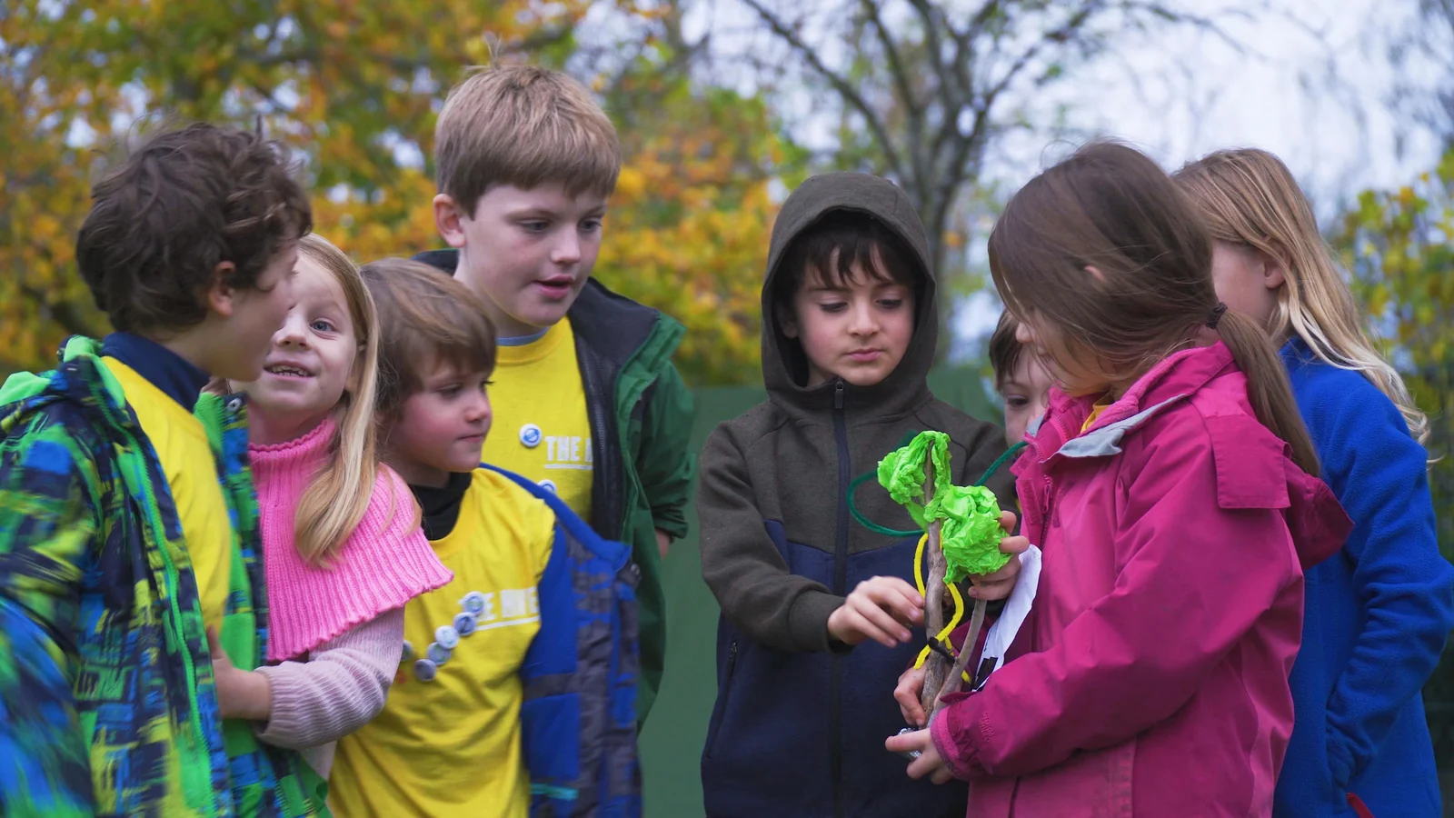 Children sharing their creations at a Hive Kids workshop