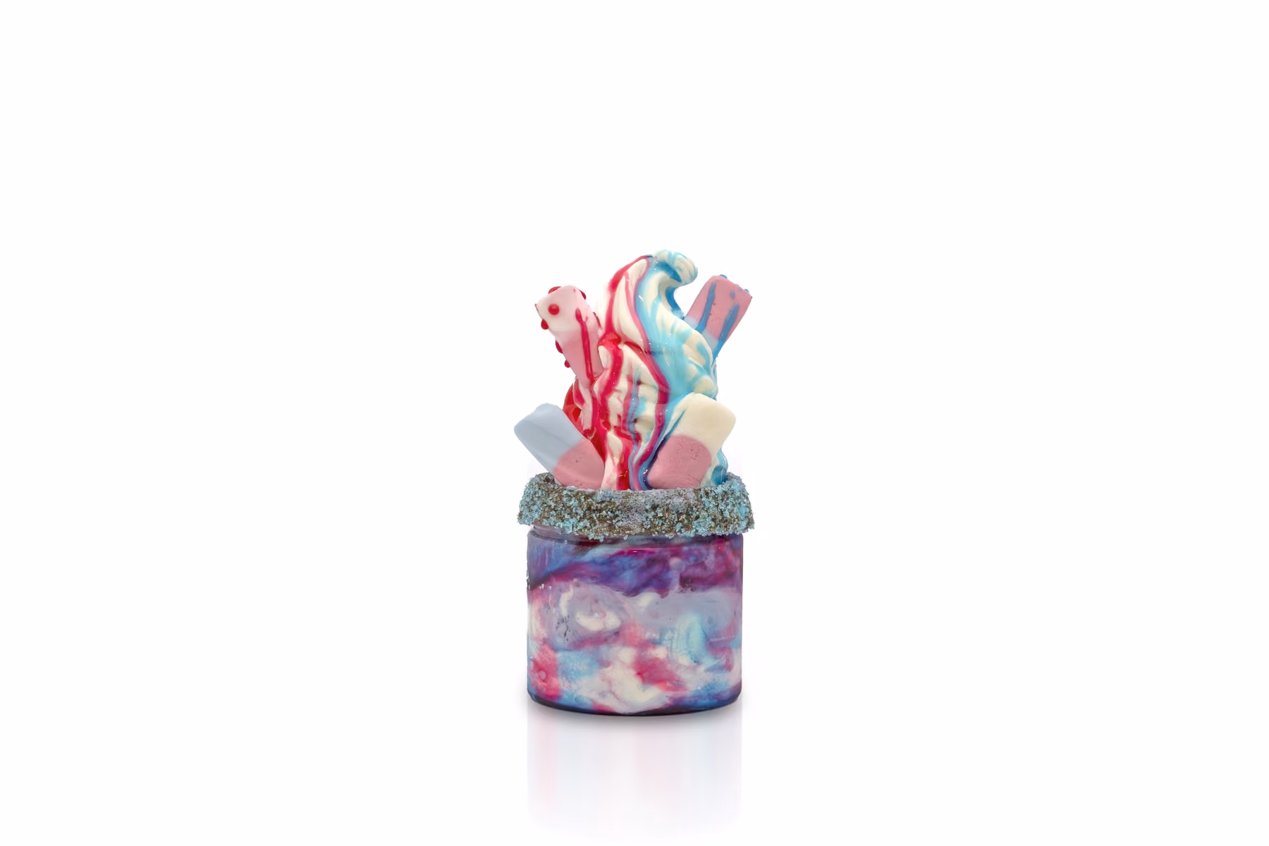 Bright blue and pink Social Shakes product image from the menu library