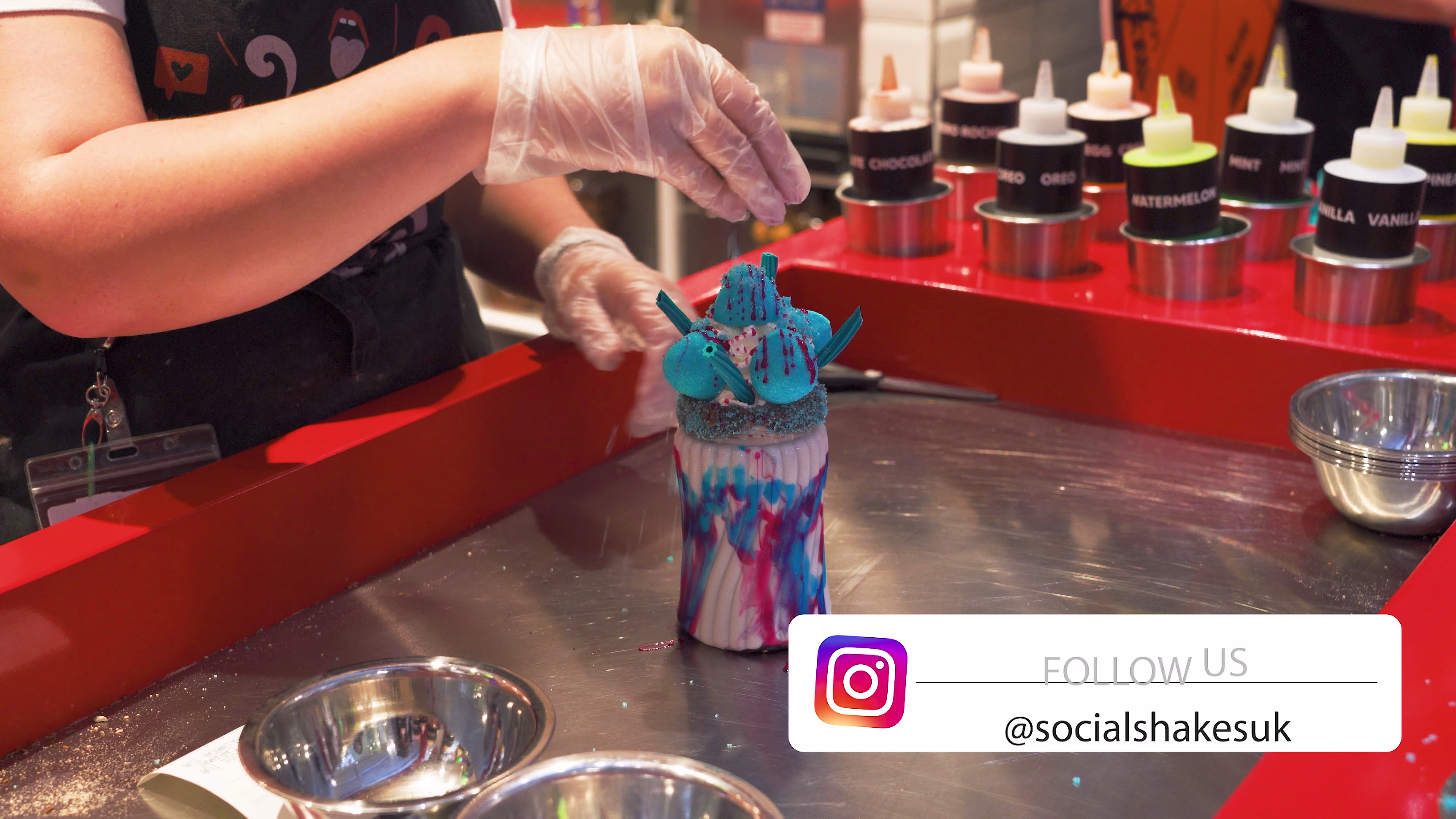 Behind the scenes during Social Shakes photography and video production