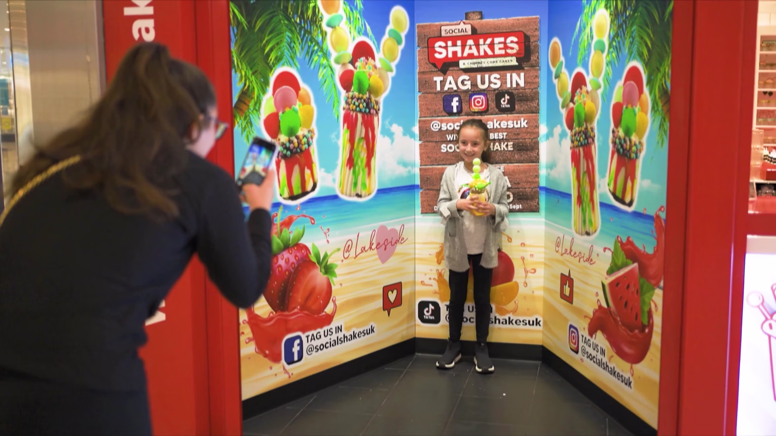 Behind the scenes during Social Shakes photography and video production