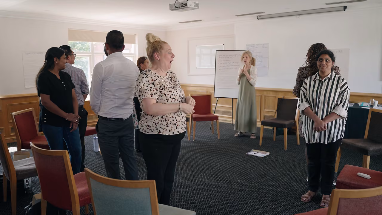 My Home Life England participants working together in a group activity