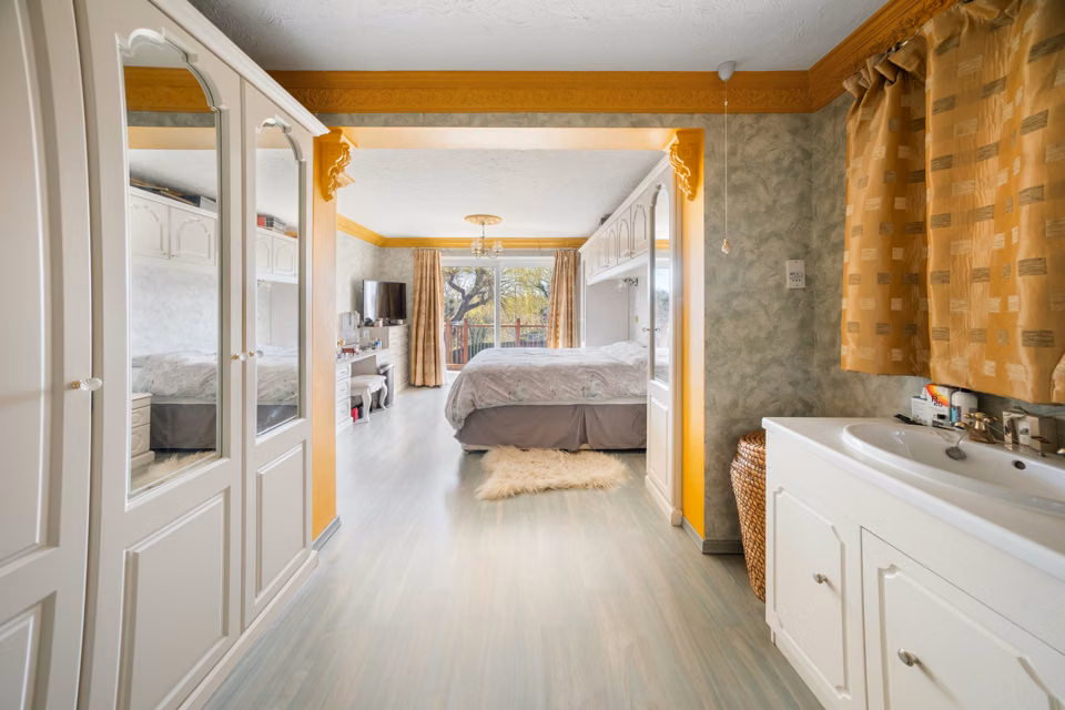 View from the dressing area towards the bedroom — 13 Furness Close
