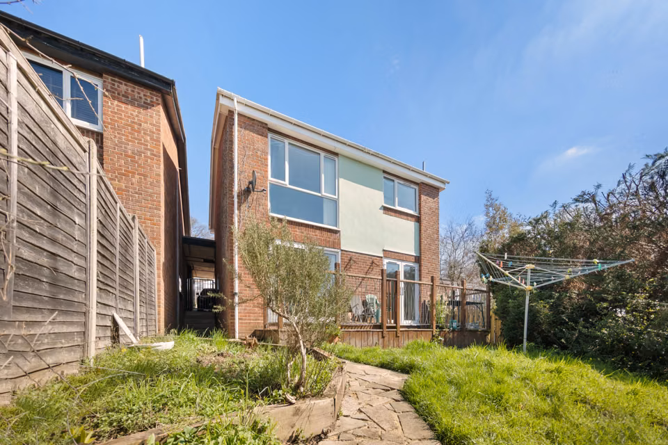 Side path beside the house and garden fence — 13 Furness Close