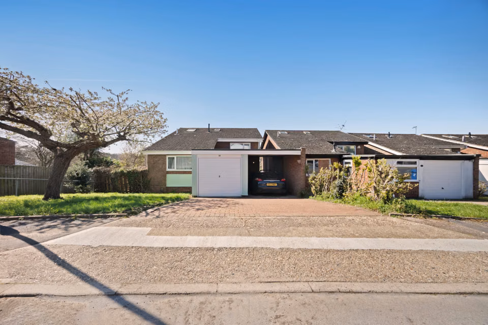 Property frontage and driveway seen from the road — 13 Furness Close