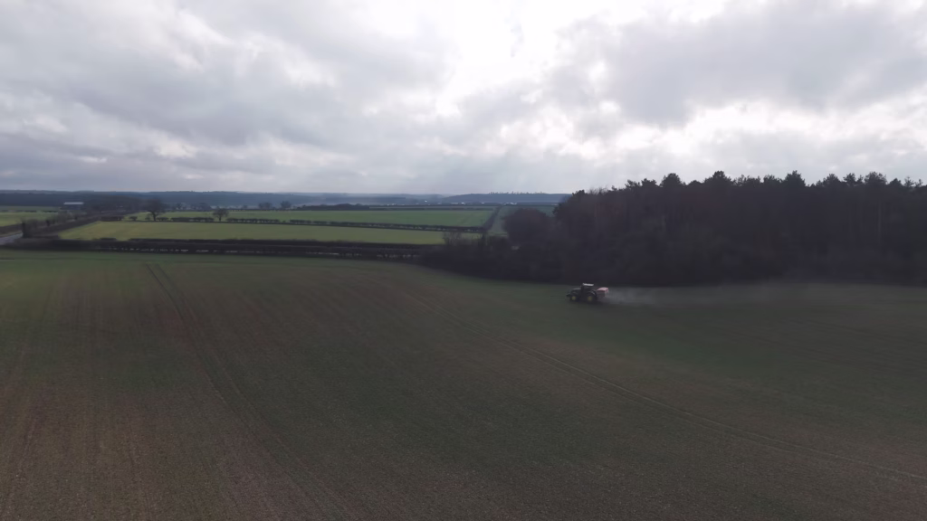 Sentry representative during farm video production
