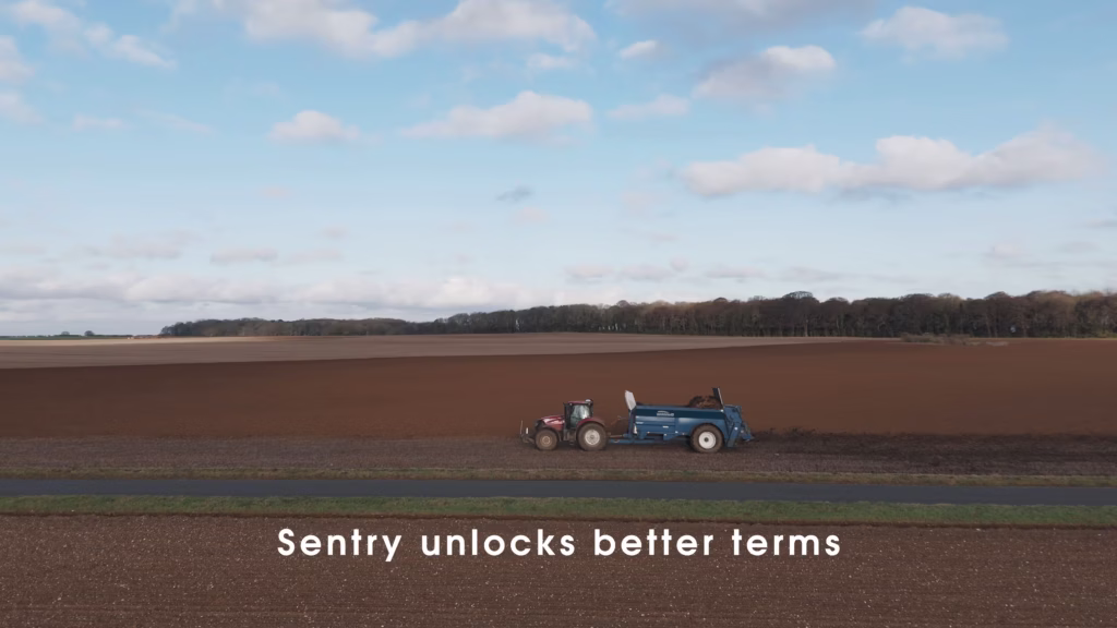 Farm machinery and seed treatment during Sentry agricultural filming