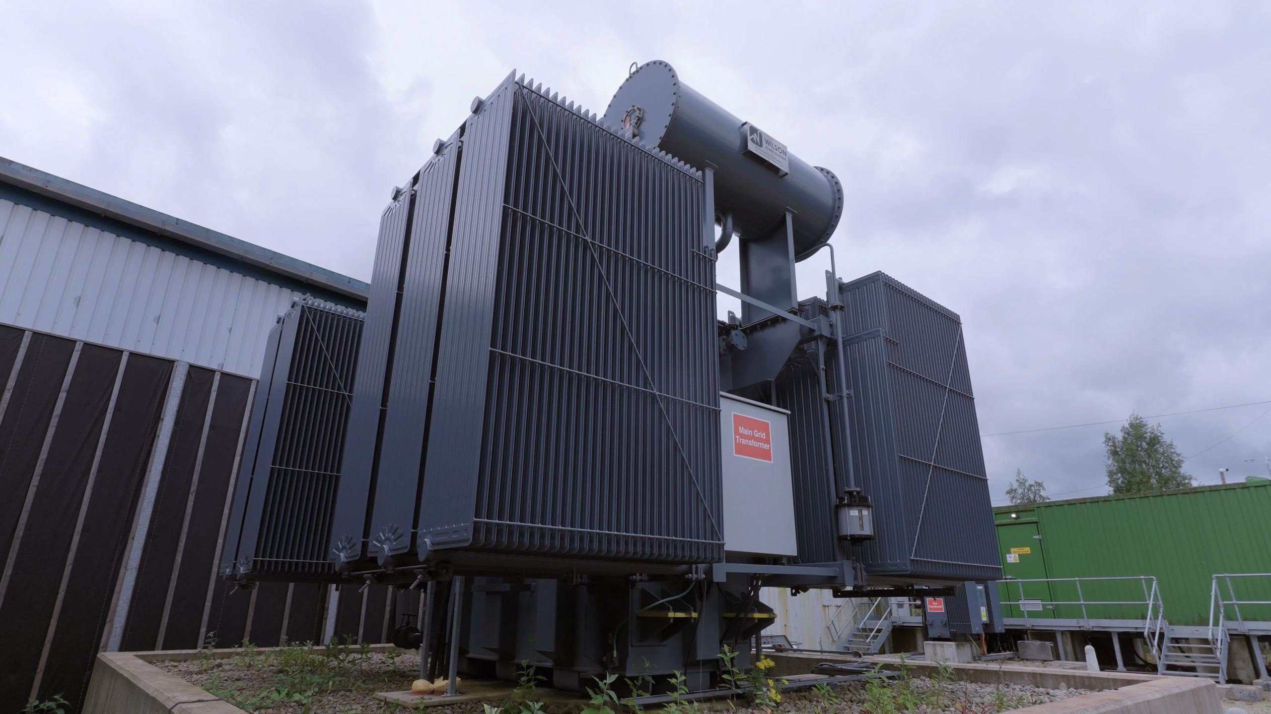 Transformer and power generation infrastructure at Terra Firma’s St Helens site