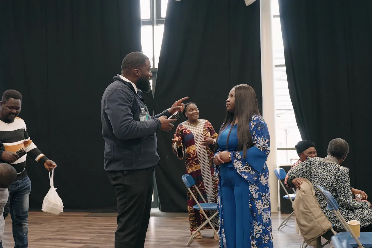 Opul Life team speaking with people at a church gathering