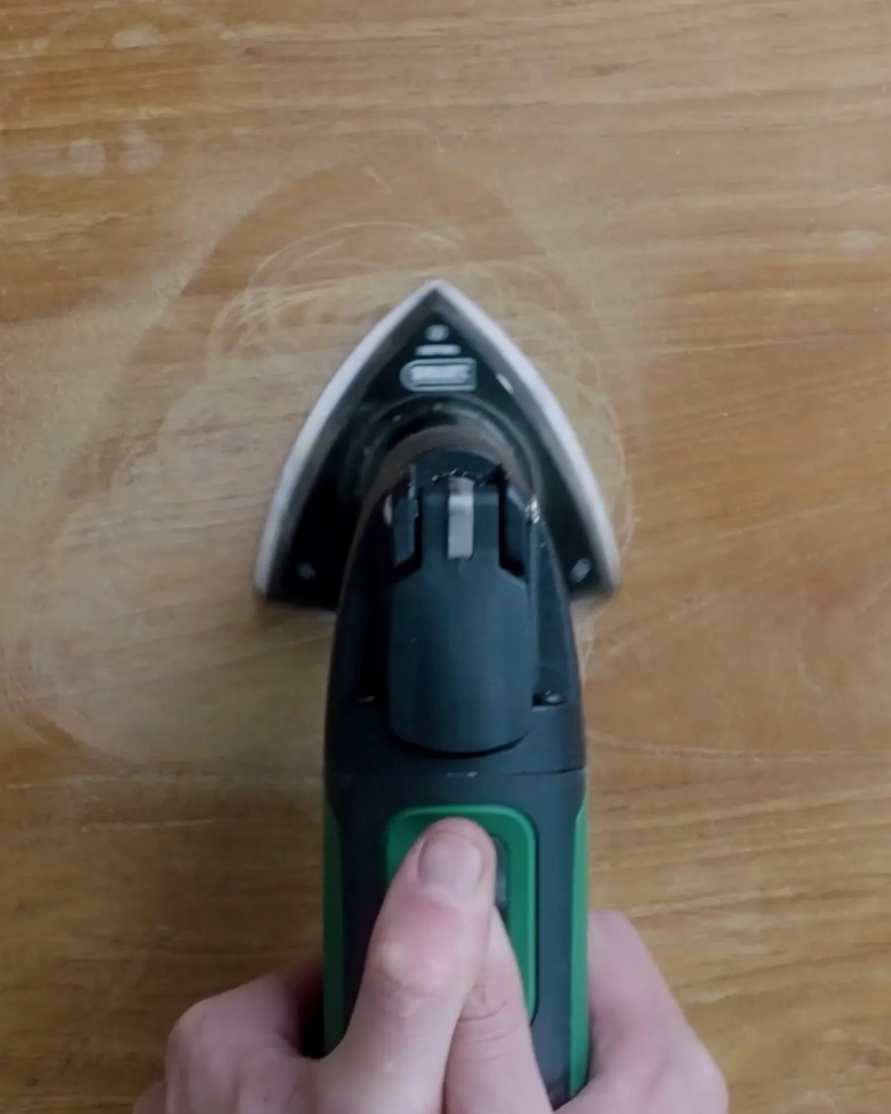 Sanding a timber surface
