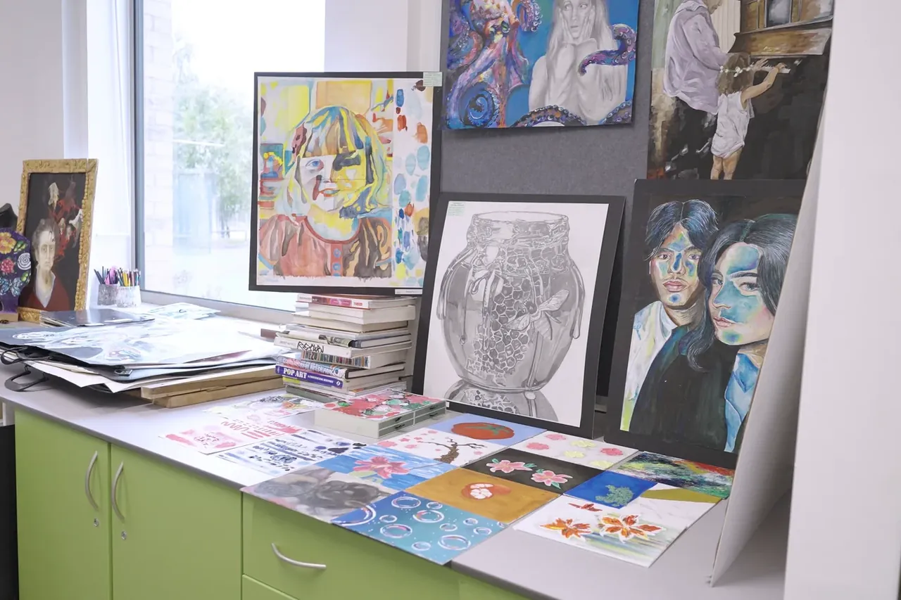 Student artwork on display